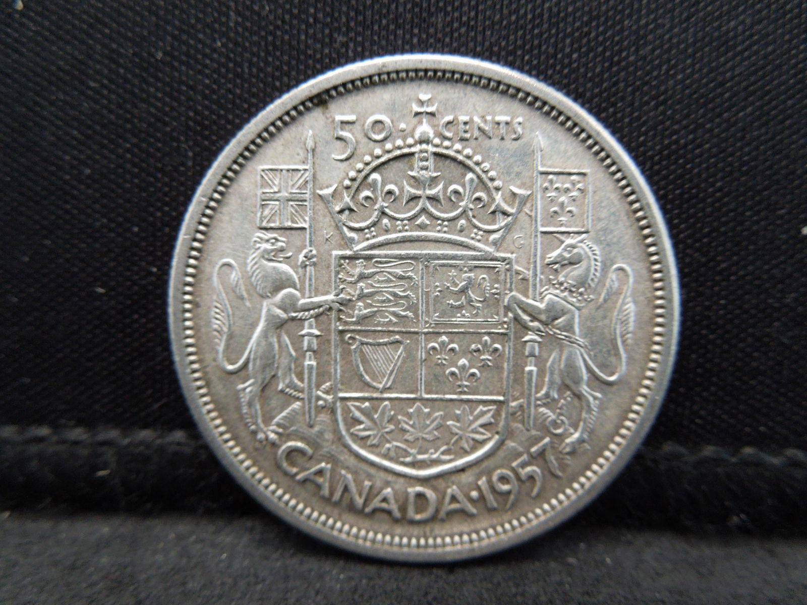 1957 Silver Canada Half Dollar (1 of 2)