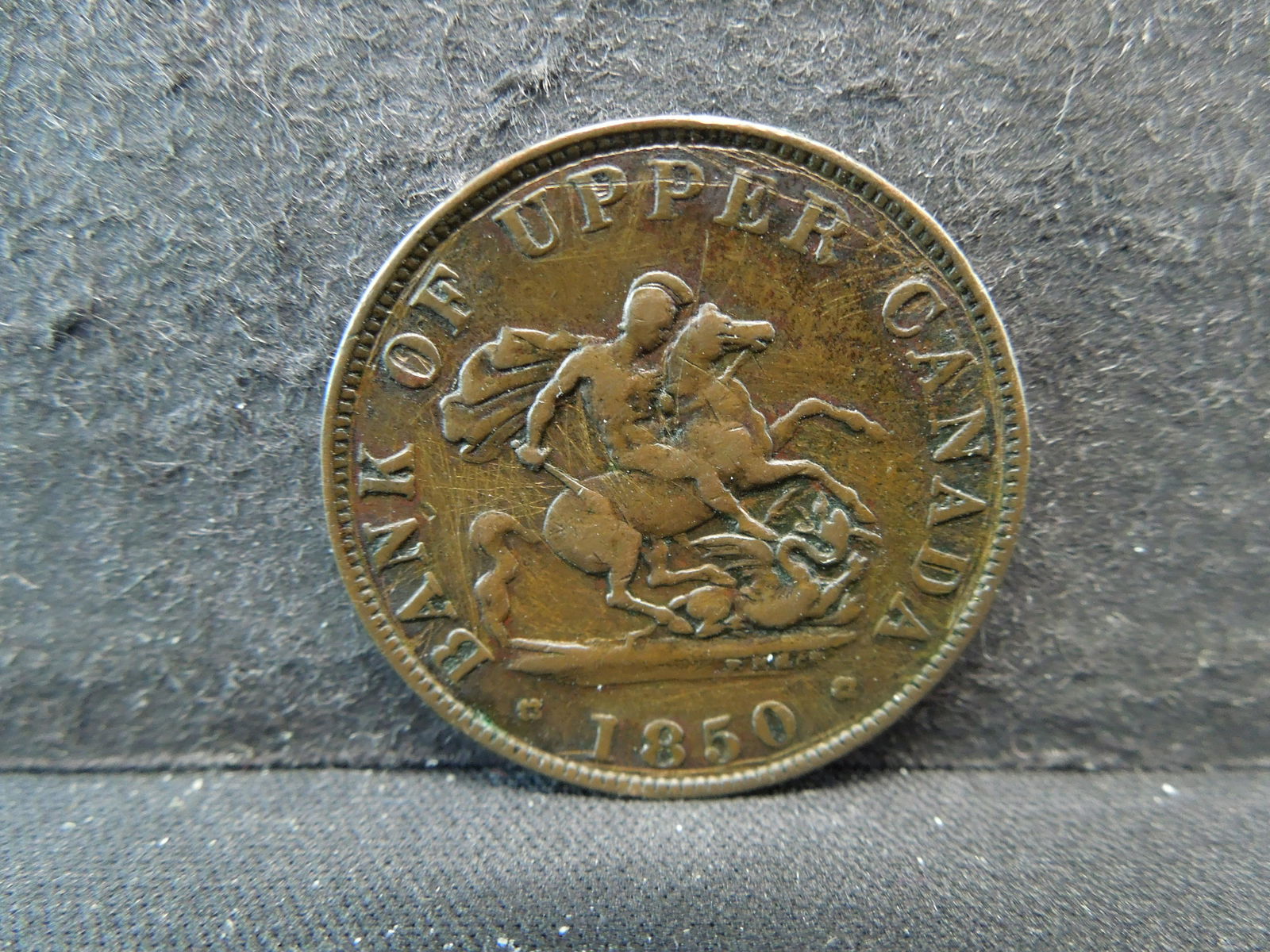 1850 Canada Half Penny Token - Bank of Upper Canada (1 of 2)