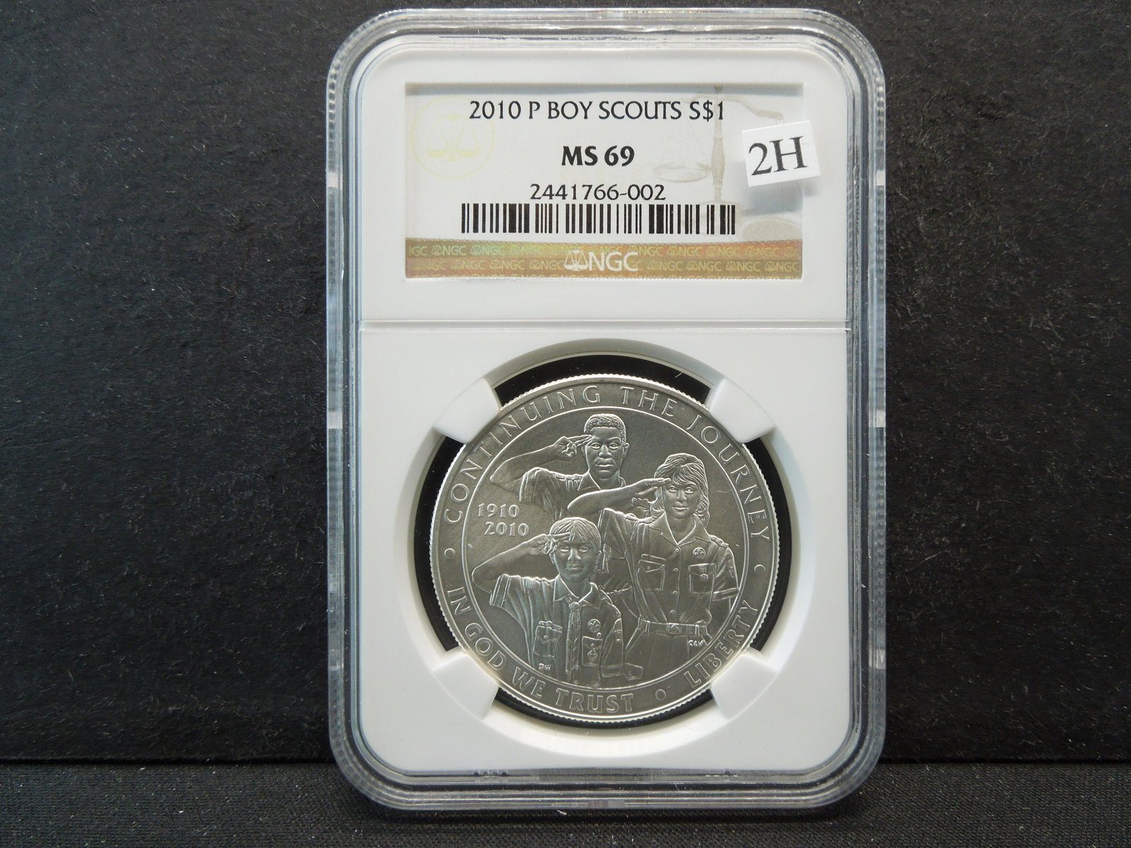 2010-P Boy Scouts $1.  NGC MS 69. (1 of 4)