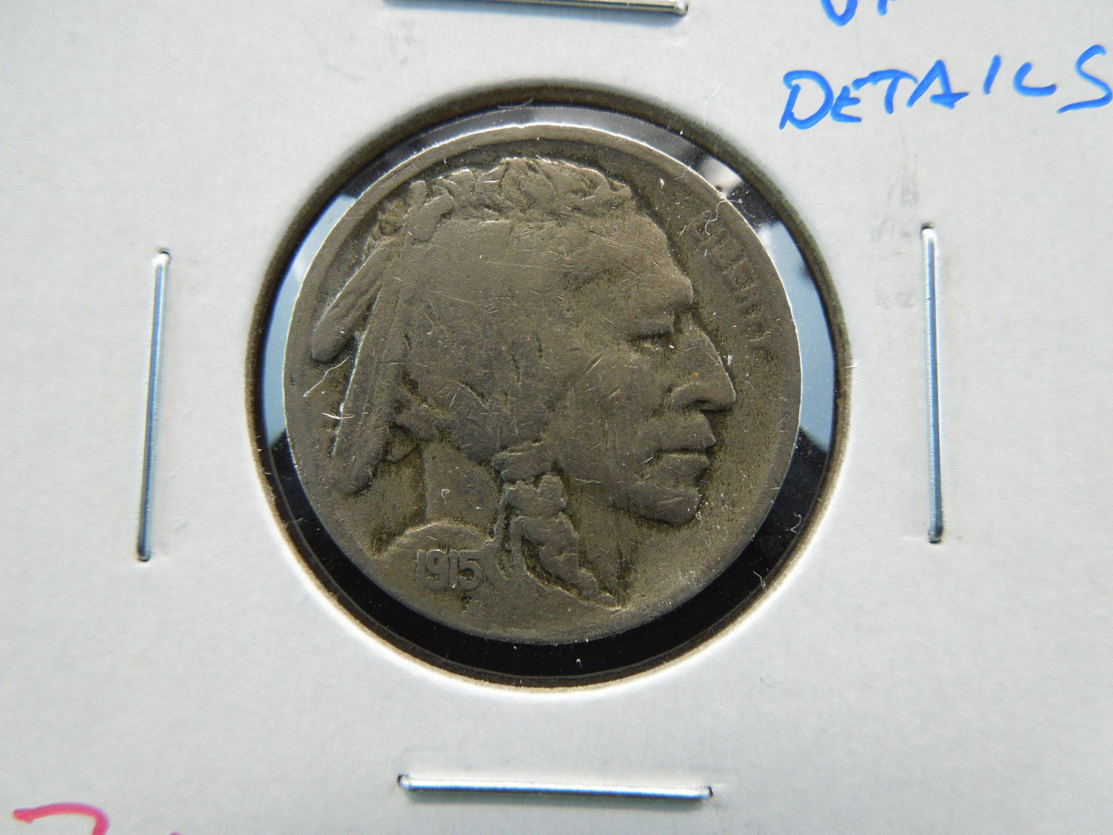 1915-S Buffalo 5c.  VF Details.  Scarce. (1 of 3)