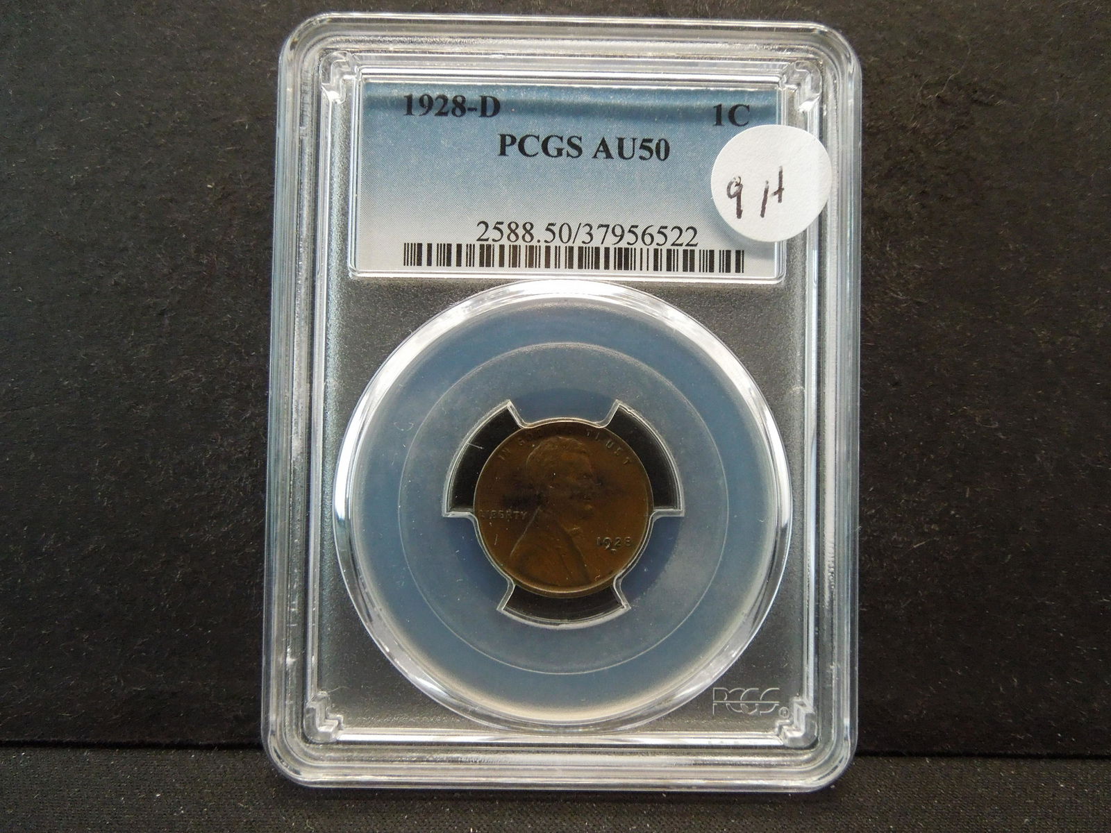 1928-D Lincoln 1c.  PCGS AU50. (1 of 4)