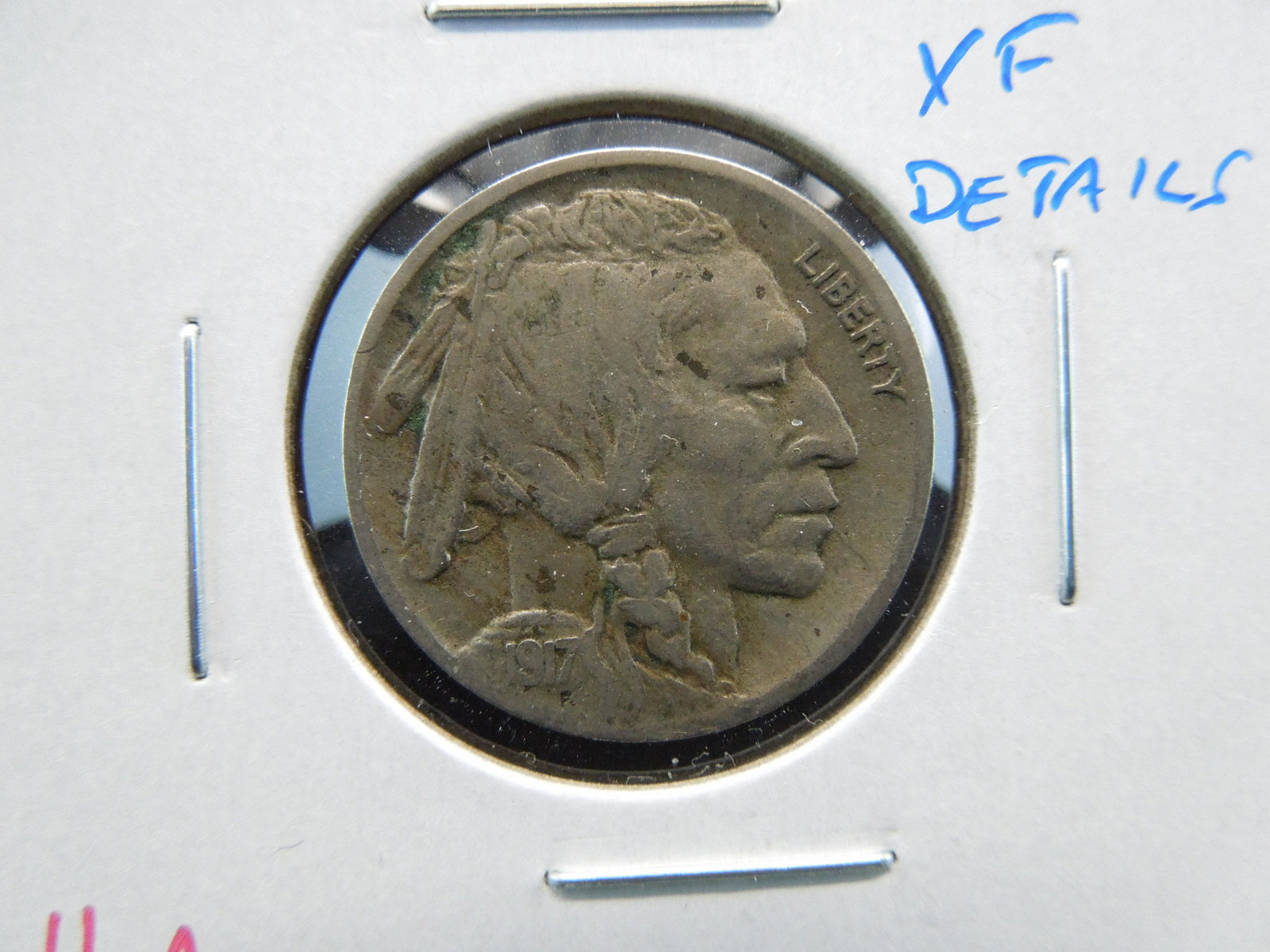 1917-D Buffalo 5c.  XF Details. (1 of 3)