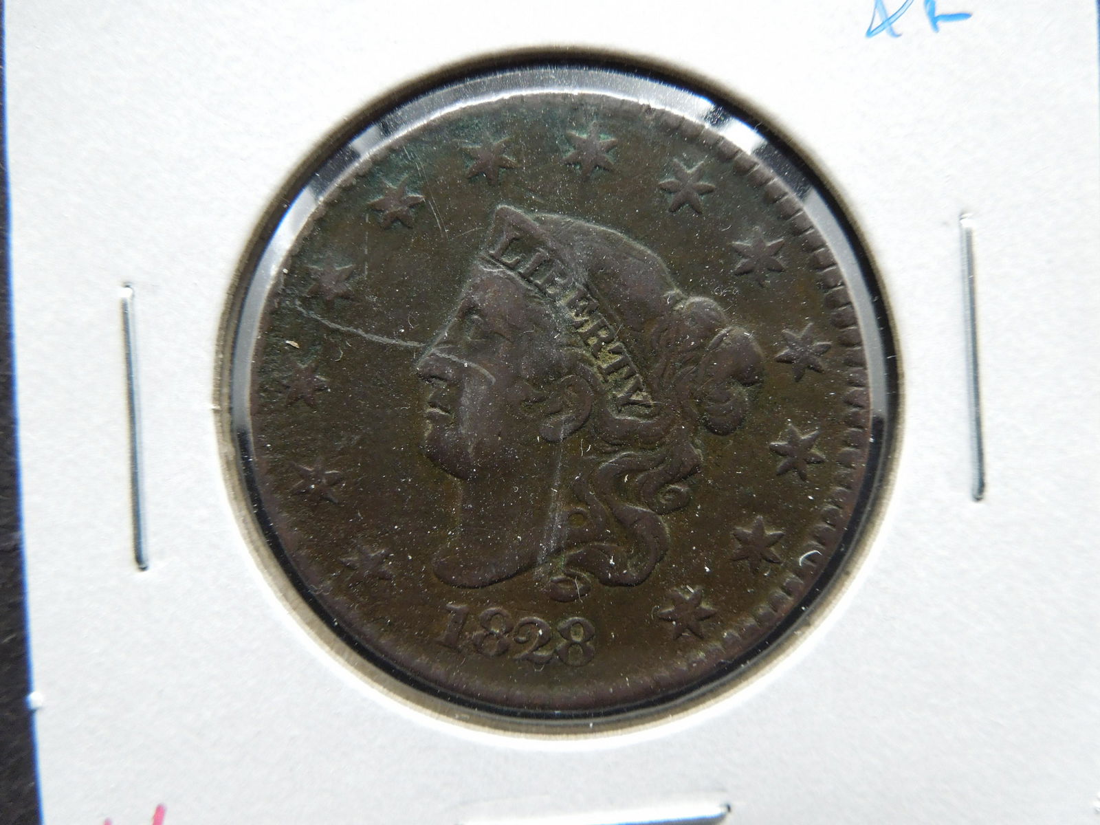 1828 Large 1c.  XF. (1 of 3)