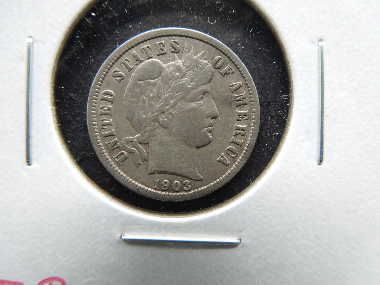 1903 Barber 10c.  XF. (1 of 3)