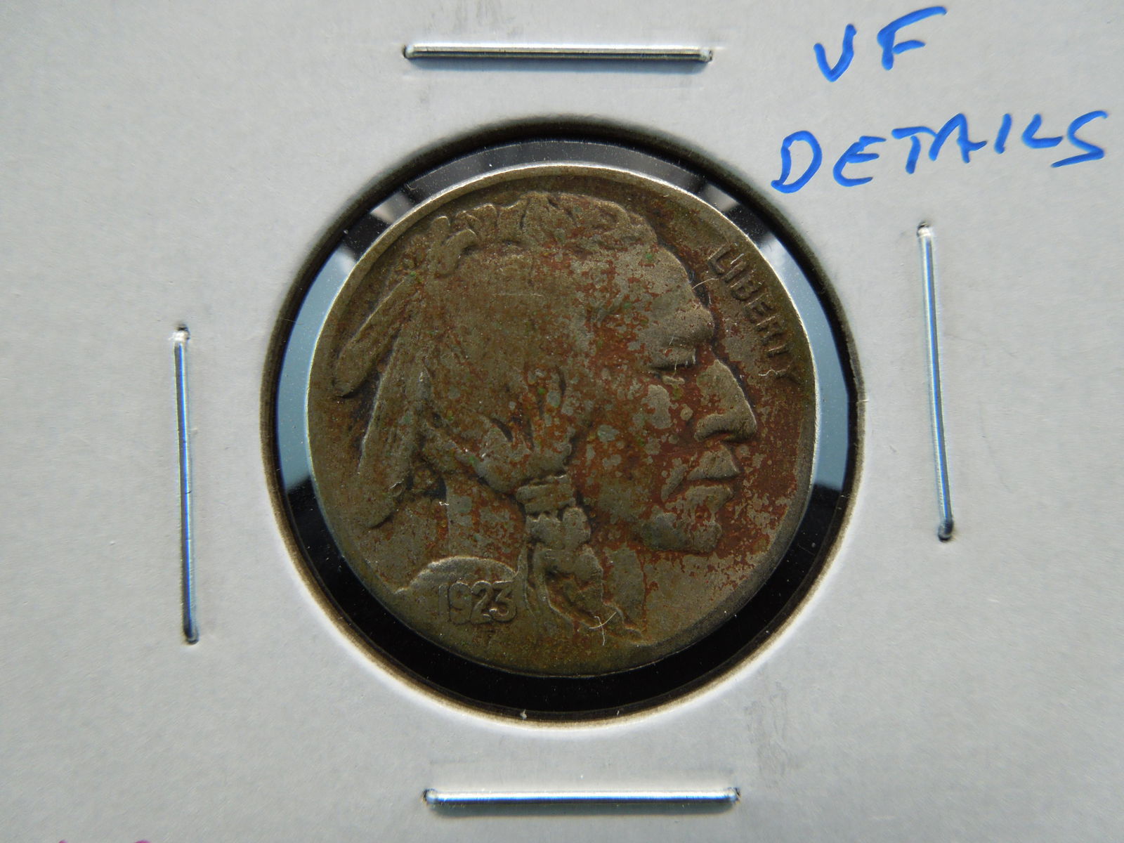 1923-S Buffalo 5c.  VF Details. (1 of 3)