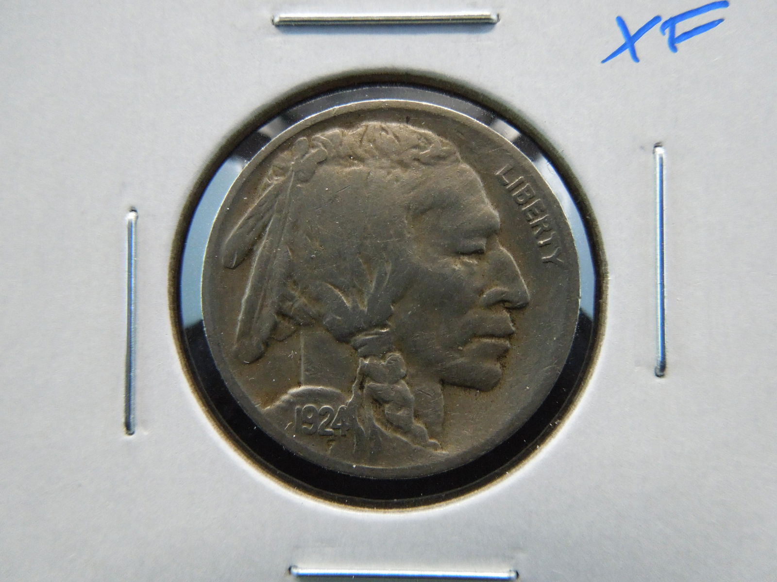 1924-D Buffalo 5c.  XF. (1 of 3)