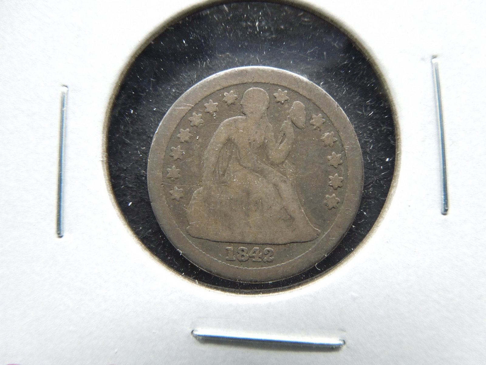 1842-O Seated 10c.  VG. (1 of 3)