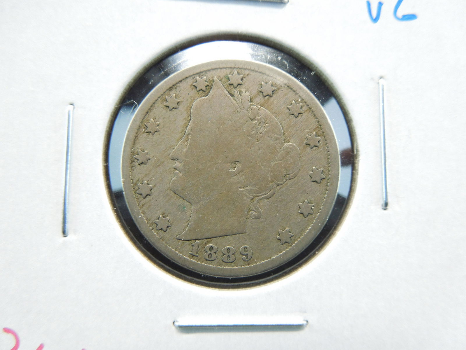 1889 Liberty "V" 5c.  VG. (1 of 3)