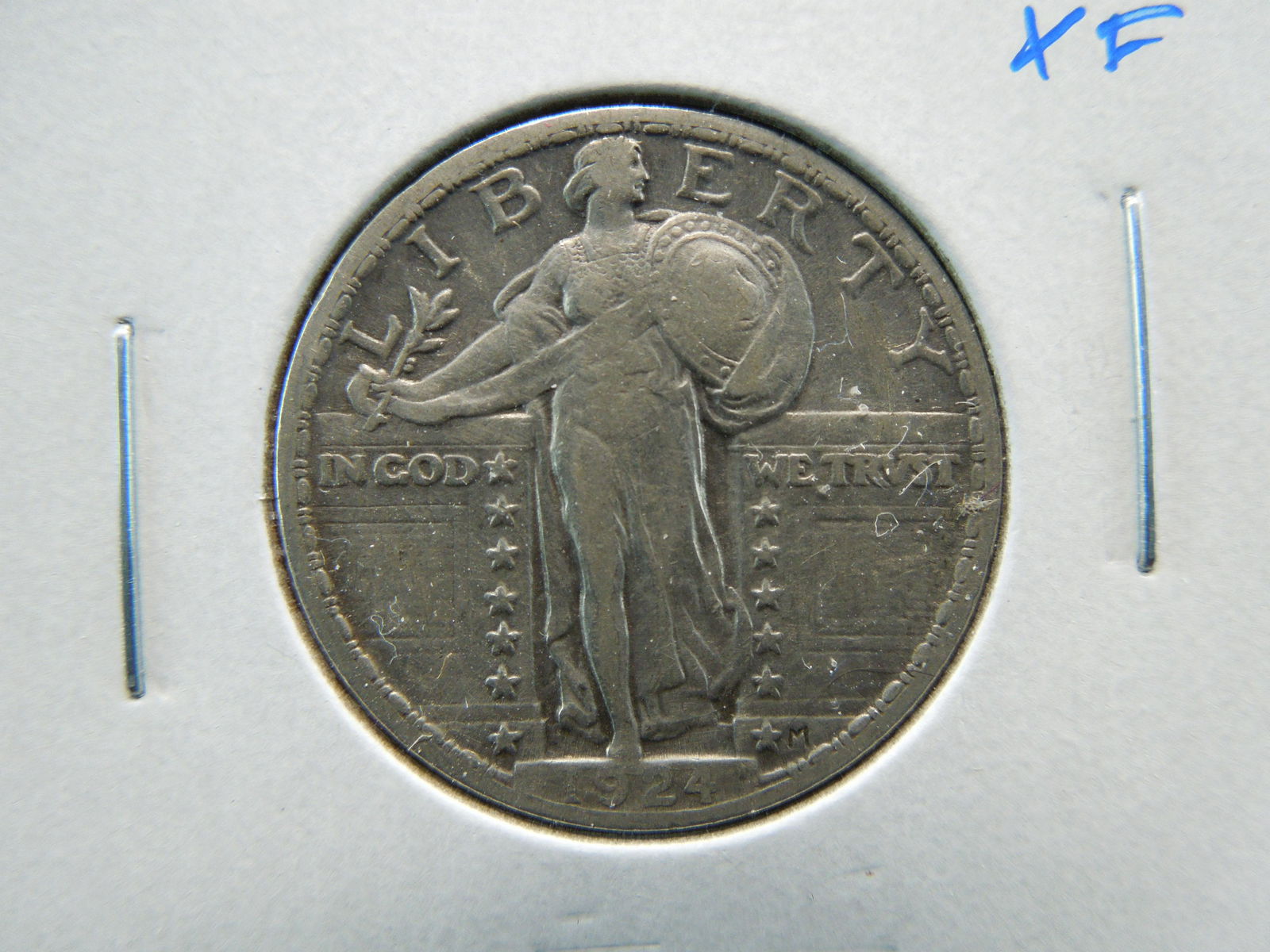 1924 Standing 25c.  XF. (1 of 3)
