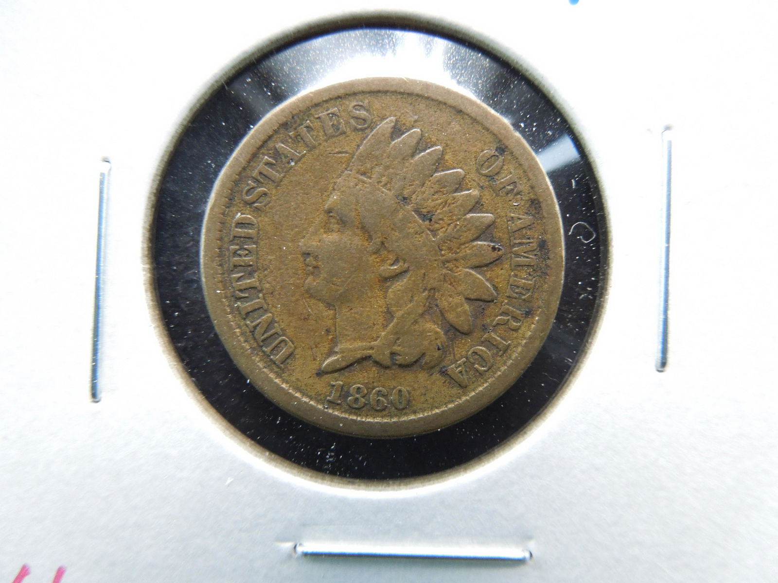 1860 Indian 1c.  Fine. (1 of 3)