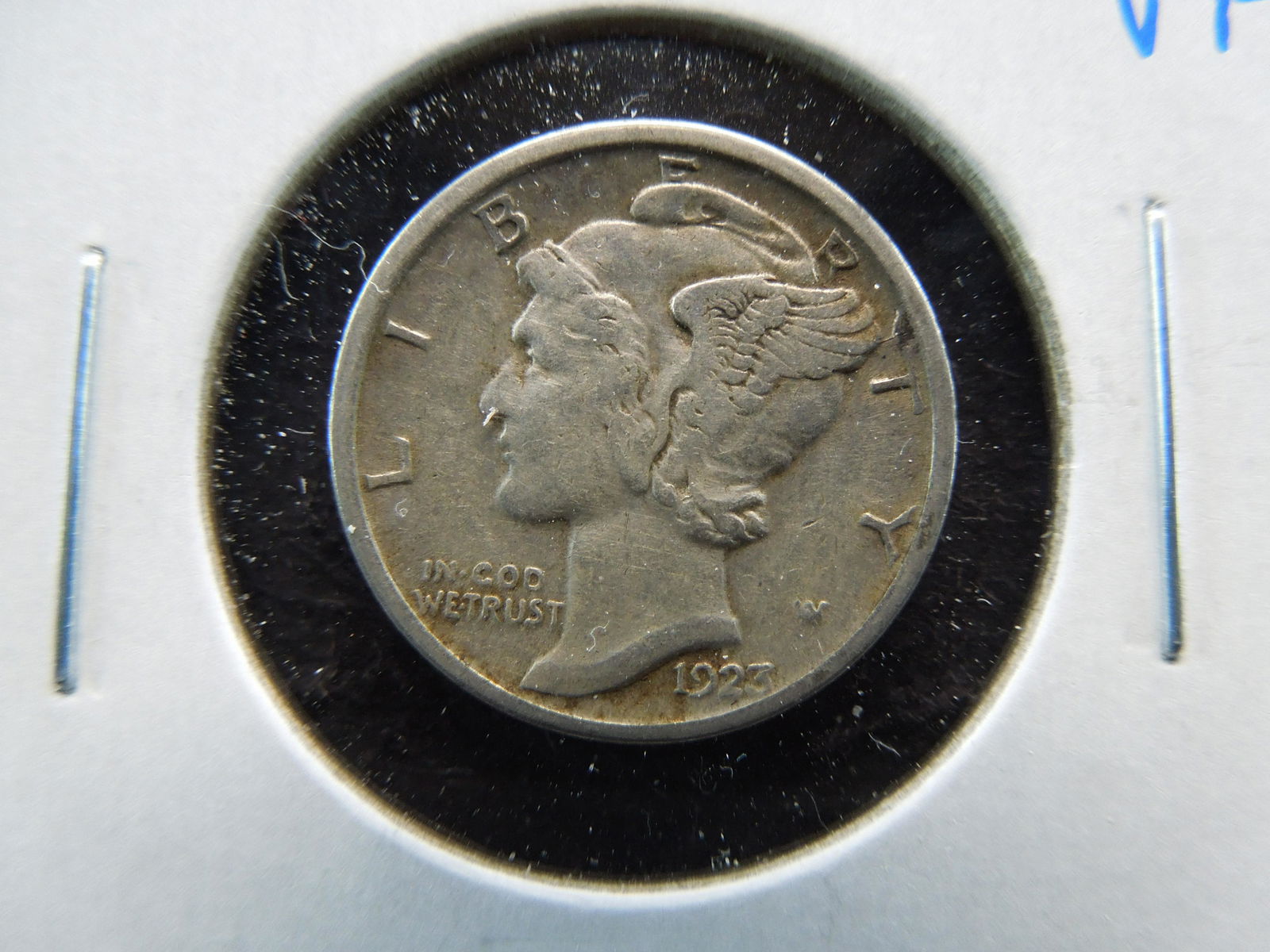 1923-S Mercury 10c.  VF. (1 of 3)