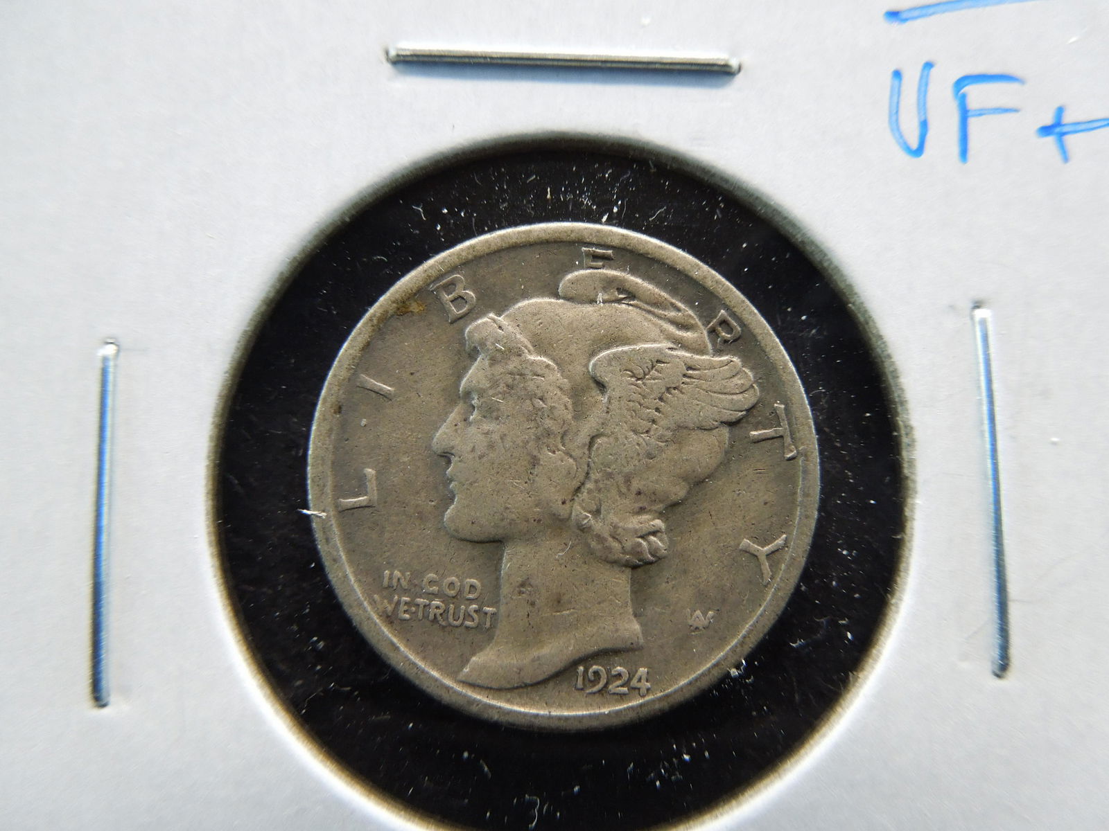 1924-S Mercury 10c.  VF+. (1 of 3)