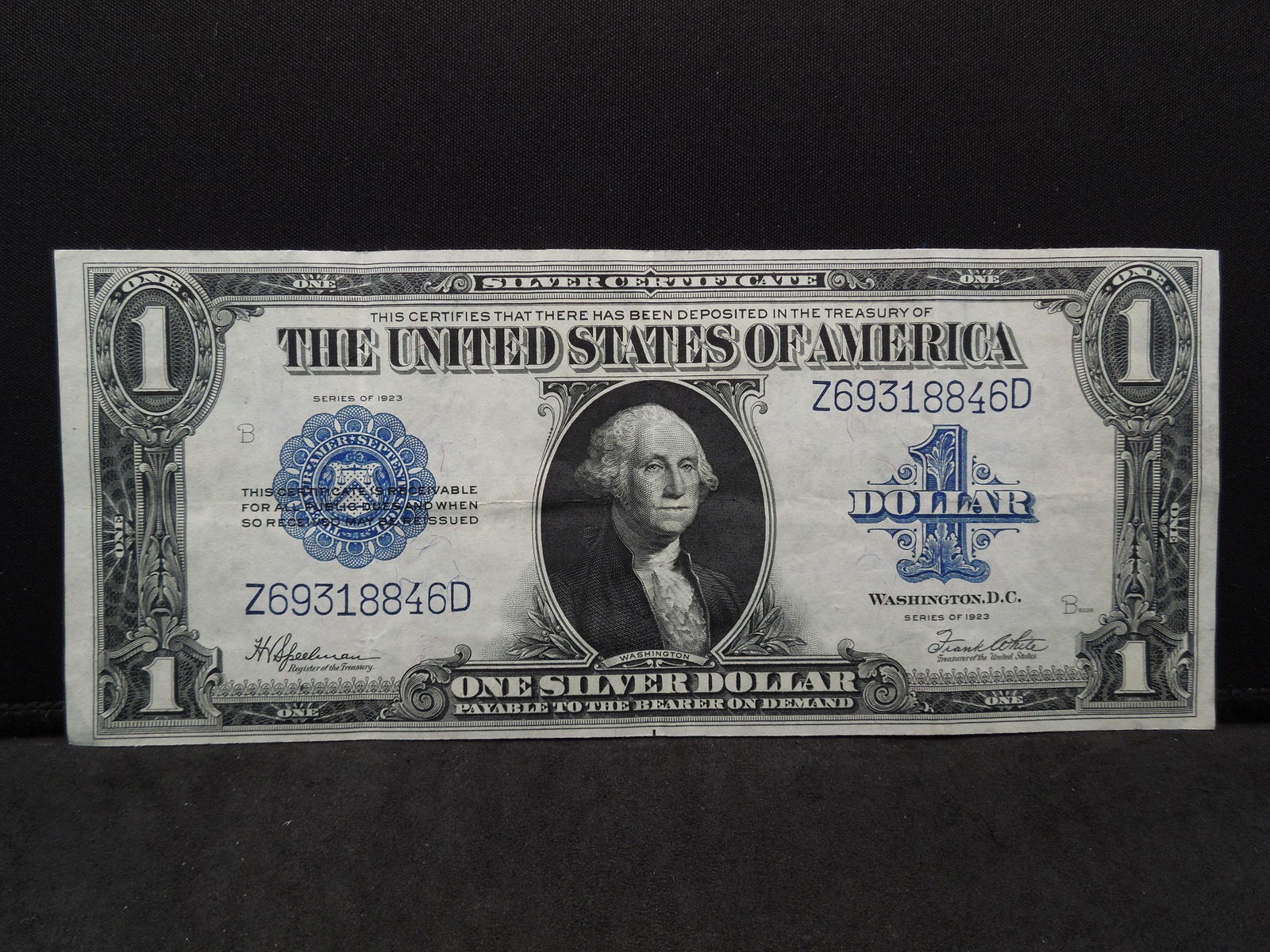 1923 Large Sized Silver Certificate.  Nice Crisp Note. (1 of 3)