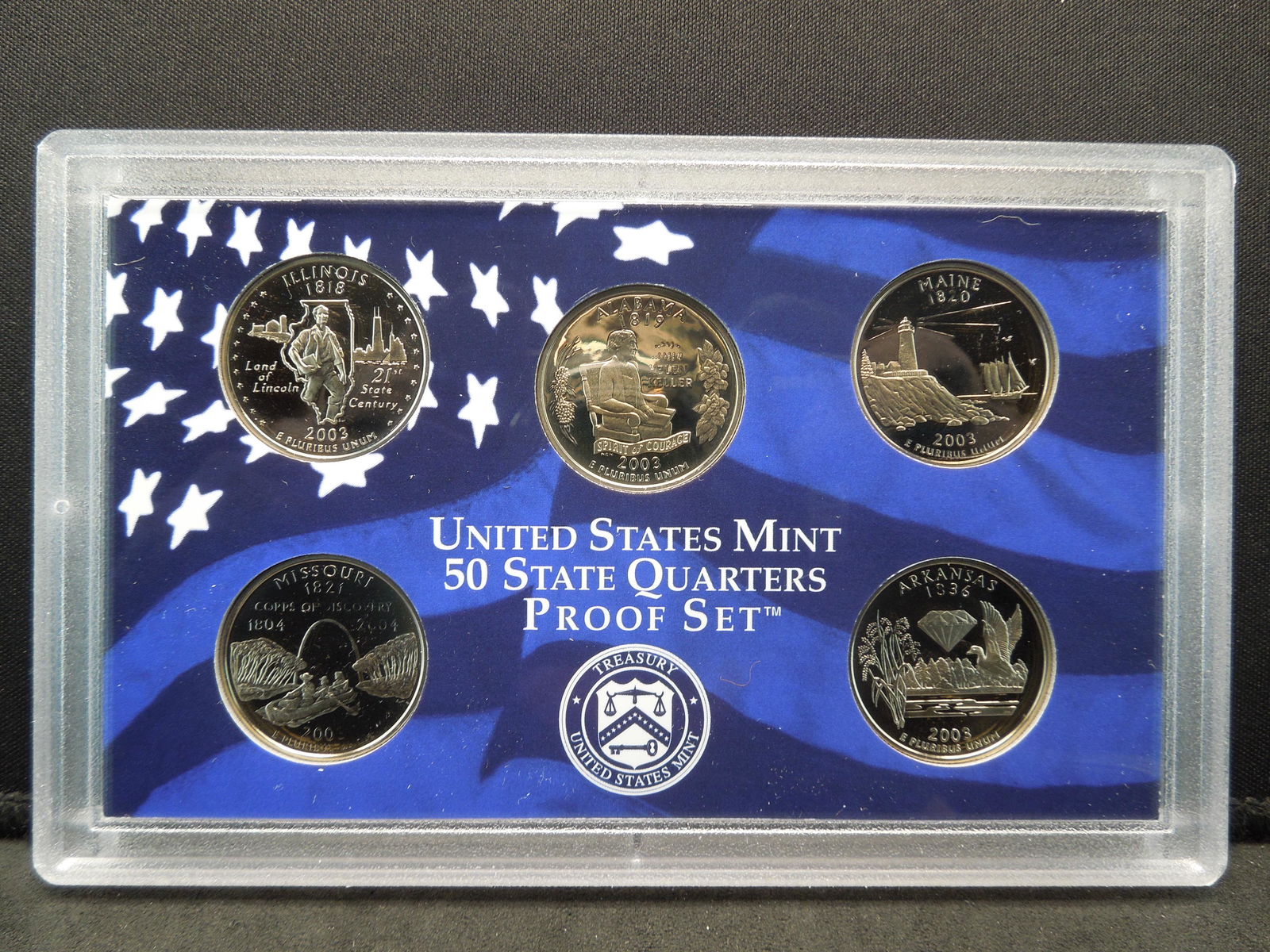 2003 U.S. State Quarters 5-Coin Proof Set, Original (1 of 4)