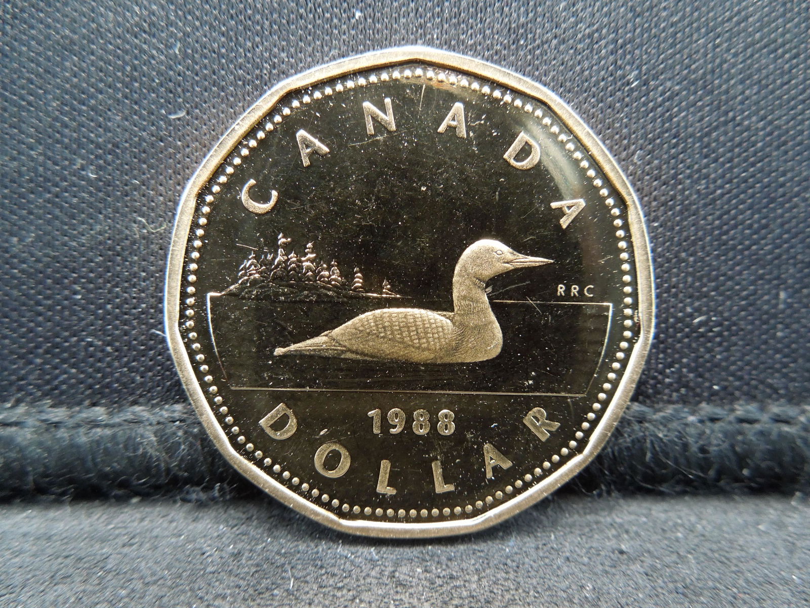 1988 Canada Proof $1 "Looney" Dollar. (1 of 2)