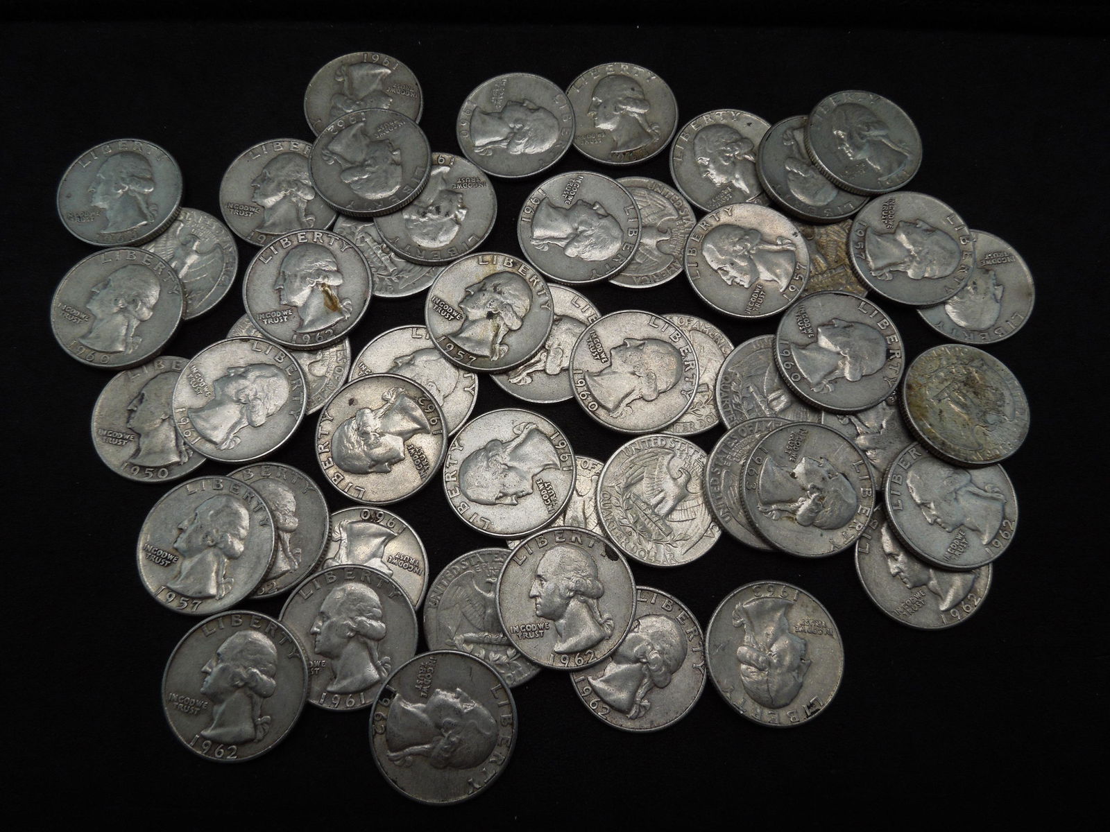 (50) 1950's and 1960's Washington Quarters (1 of 3)