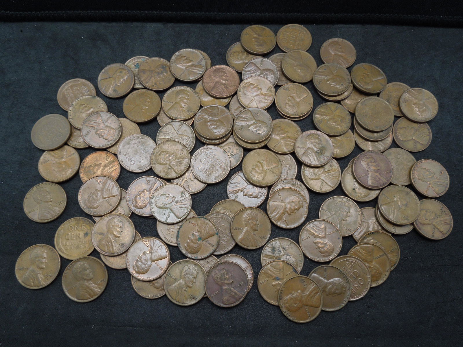 100 Lincoln Wheat Cents. (1 of 4)