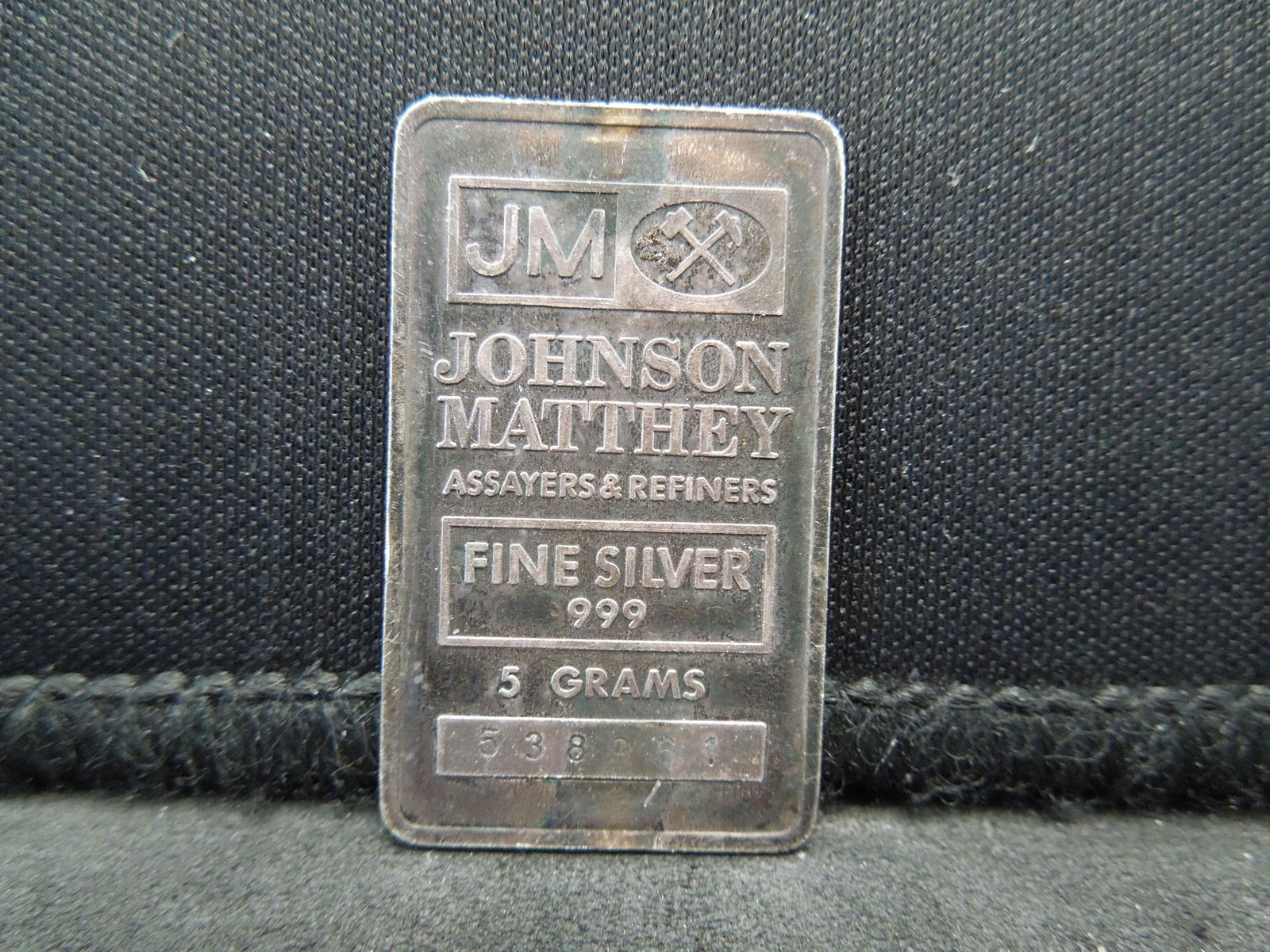 5 Gram .999 Silver Bar Johnson Matthey (1 of 2)