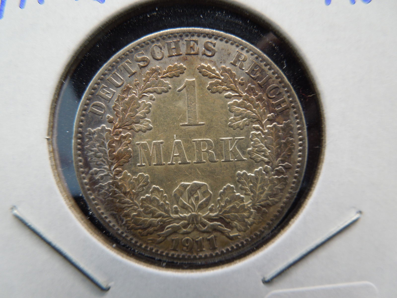 1911-A Germany Silver 1 Mark.  Almost Unc. (1 of 3)