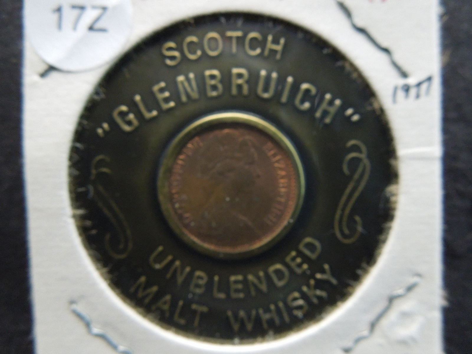 Glenbruich Scotch Malt Whiskey.  Euclid, Ohio.  Encased (1 of 3)