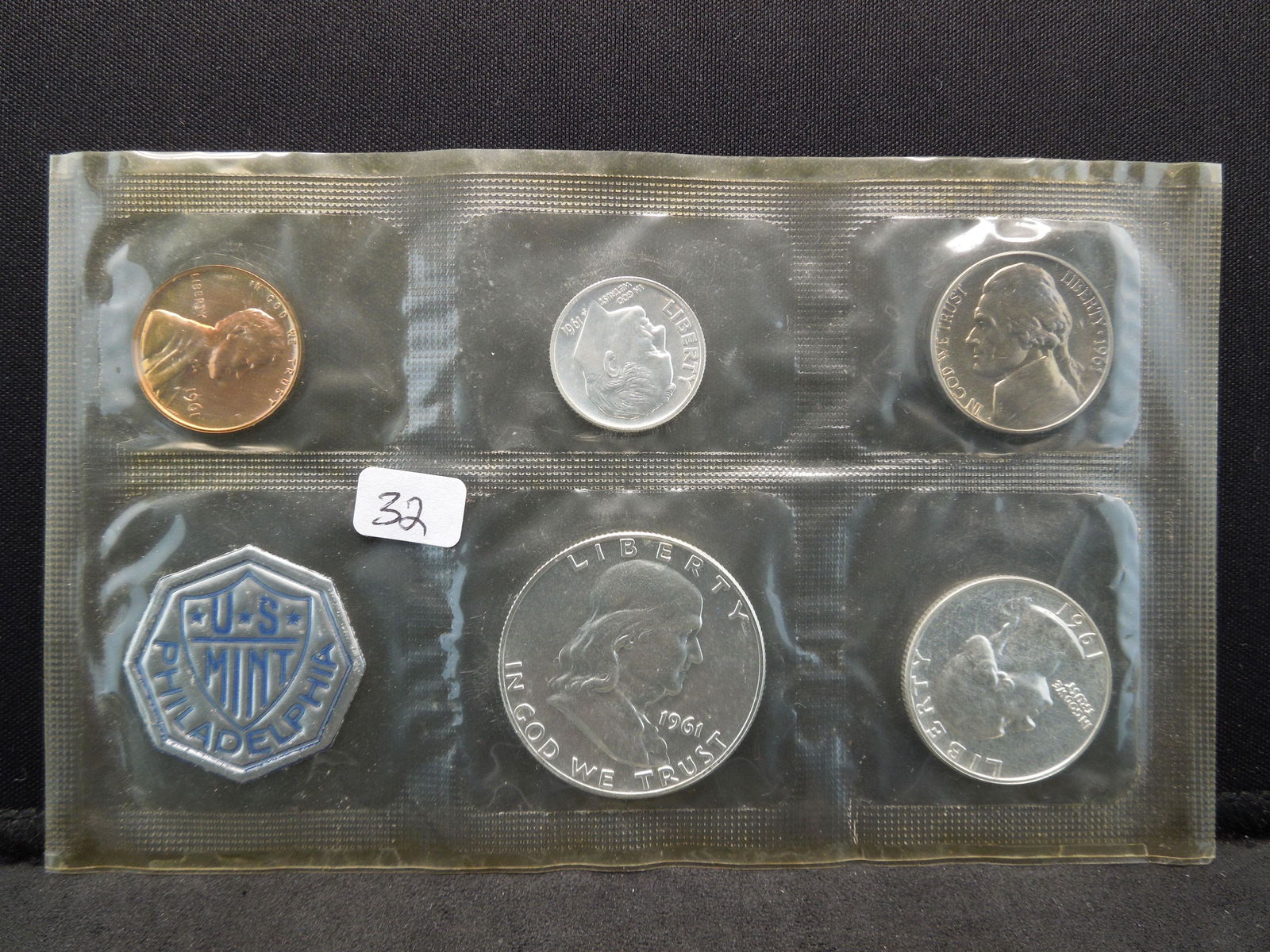 1961 US Proof set in original package.  Franklin Half. (1 of 2)