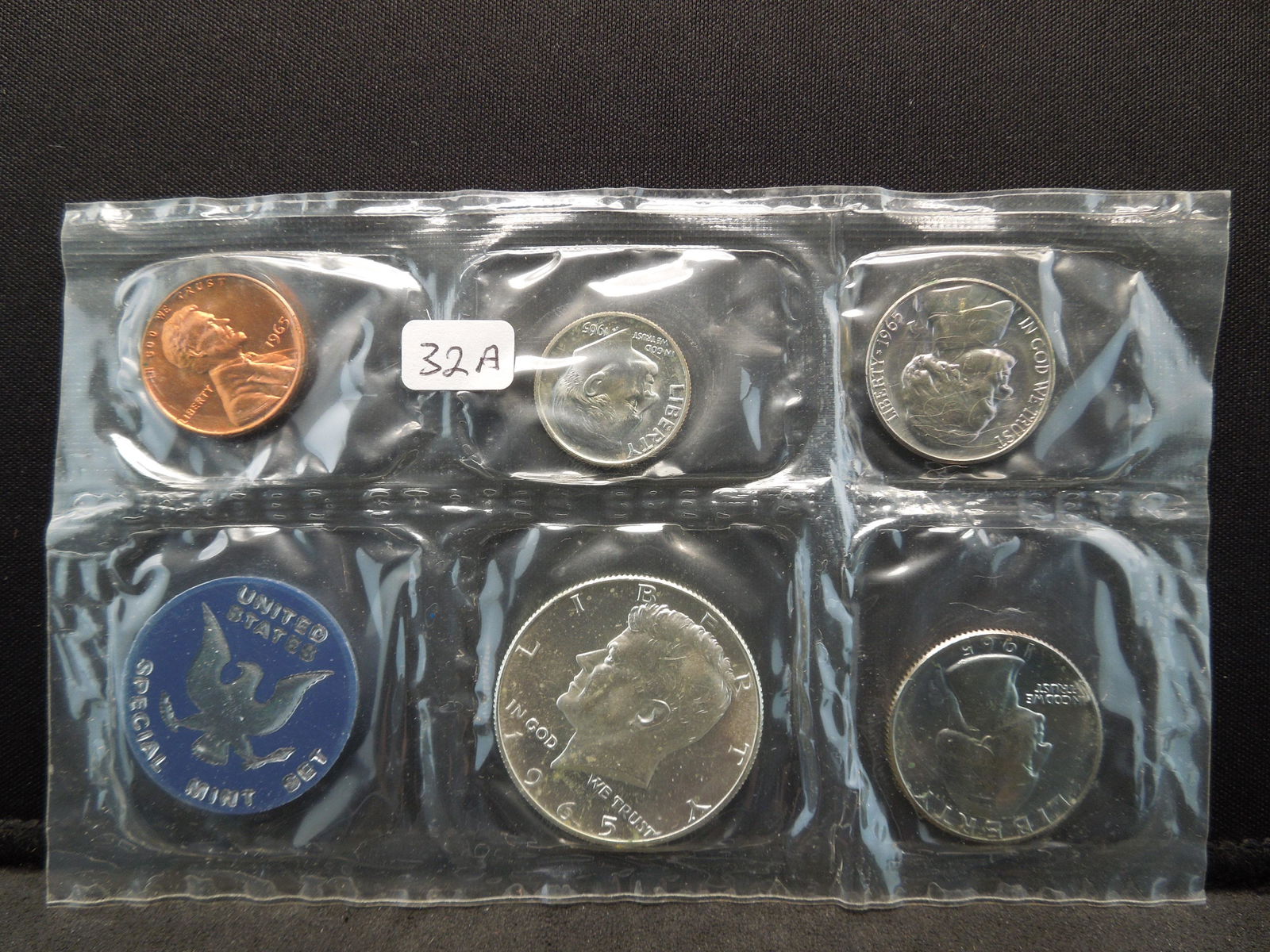 1965 US Special Mint set in original package.  Kennedy (1 of 2)