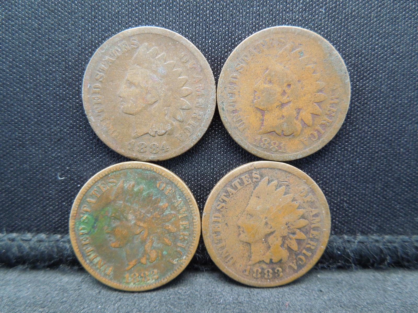 1881 1882 1883 1884 Semi-Key Date Indian Head Cents. (1 of 2)