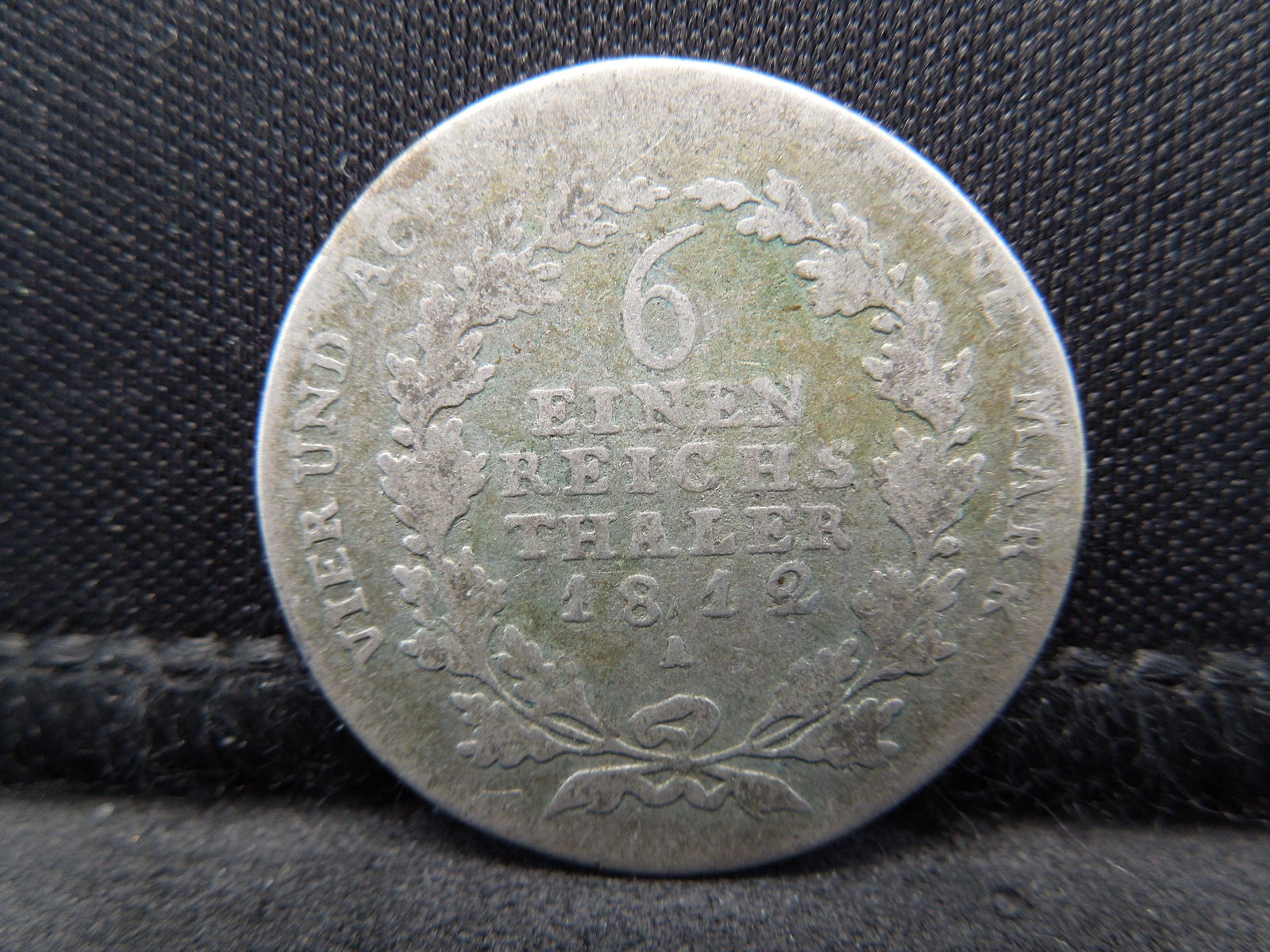 1812-A Prussia German State 1/6 Thaler 90% Silver Coin. (1 of 2)