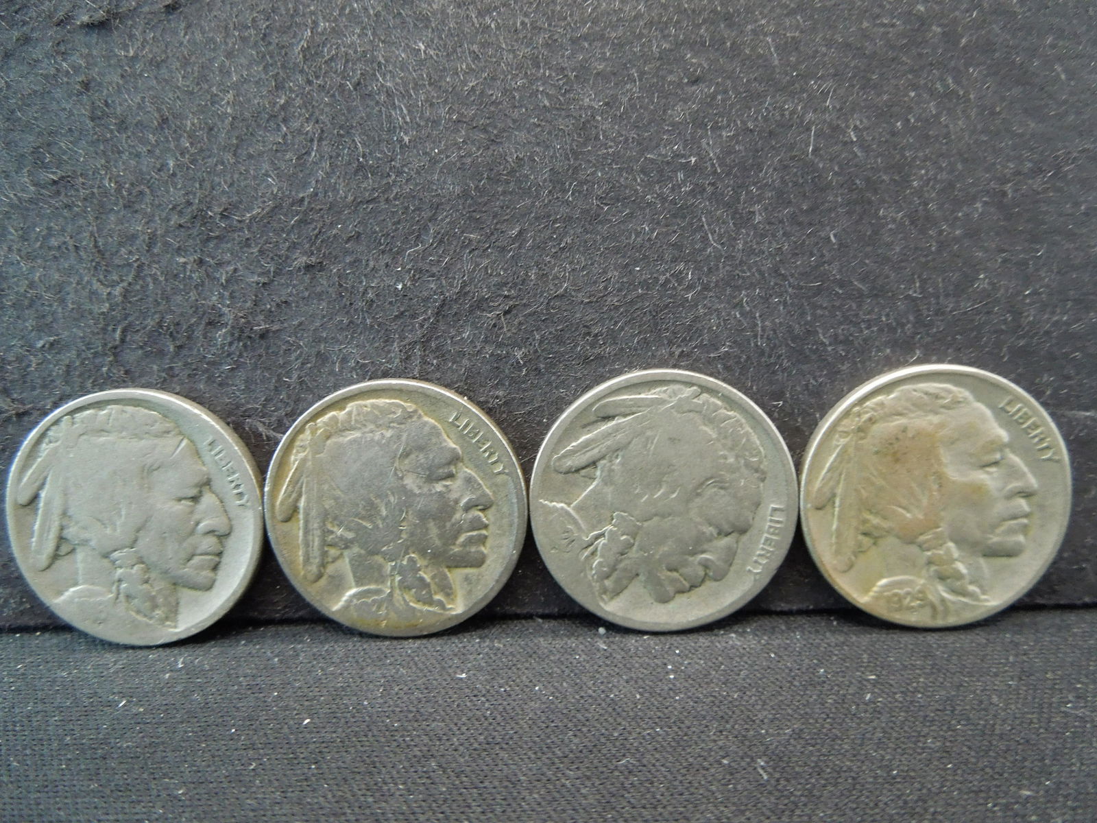 1916,1920,1927,1929s Buffalo nickels partial dates (1 of 5)