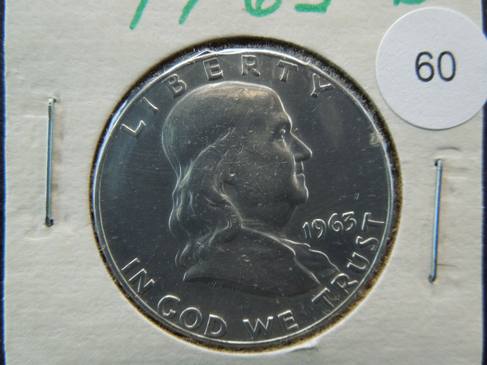 1963D Franklin half dollar high grade (1 of 3)