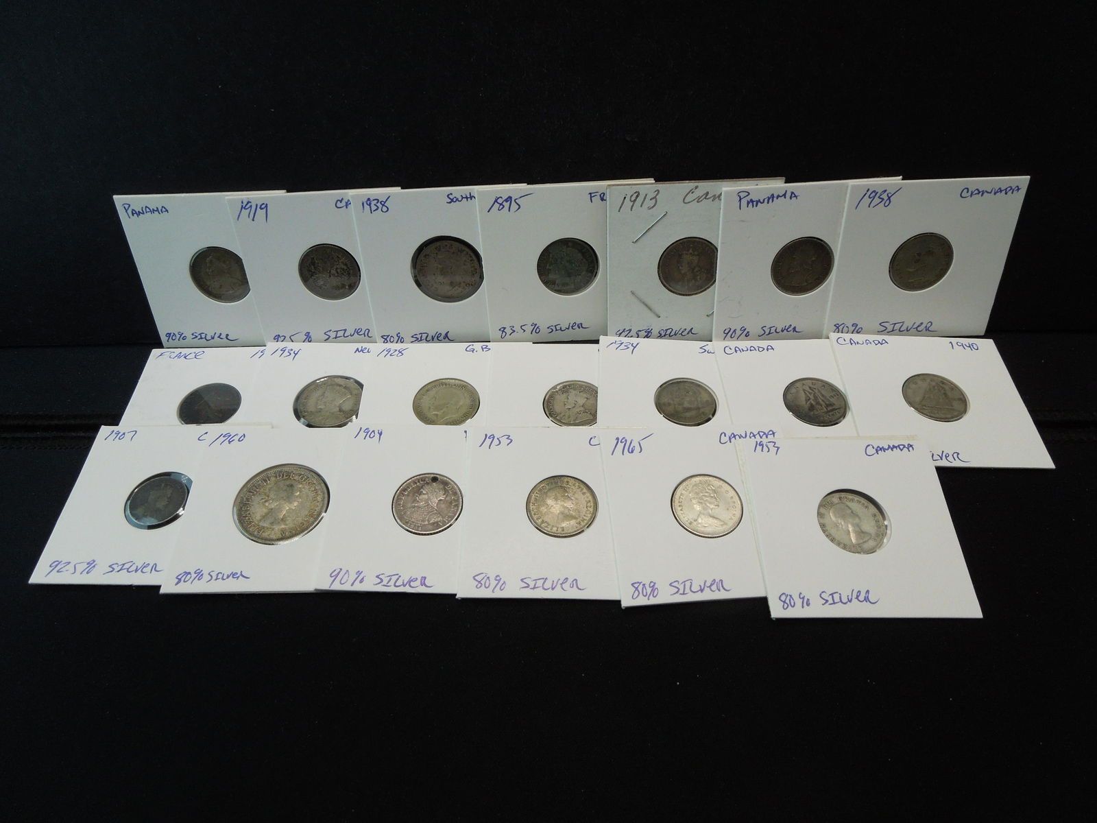 (20) Silver Foreign Coins (1 of 6)