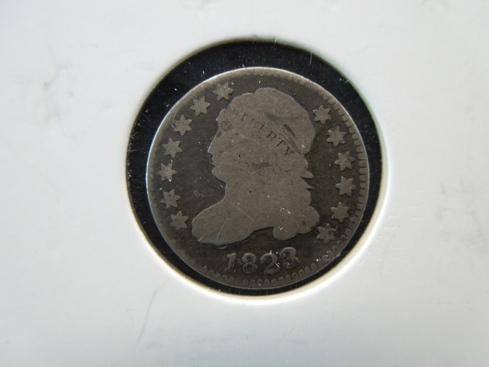 1823/2 Large E's Capped Bust Dime (1 of 3)