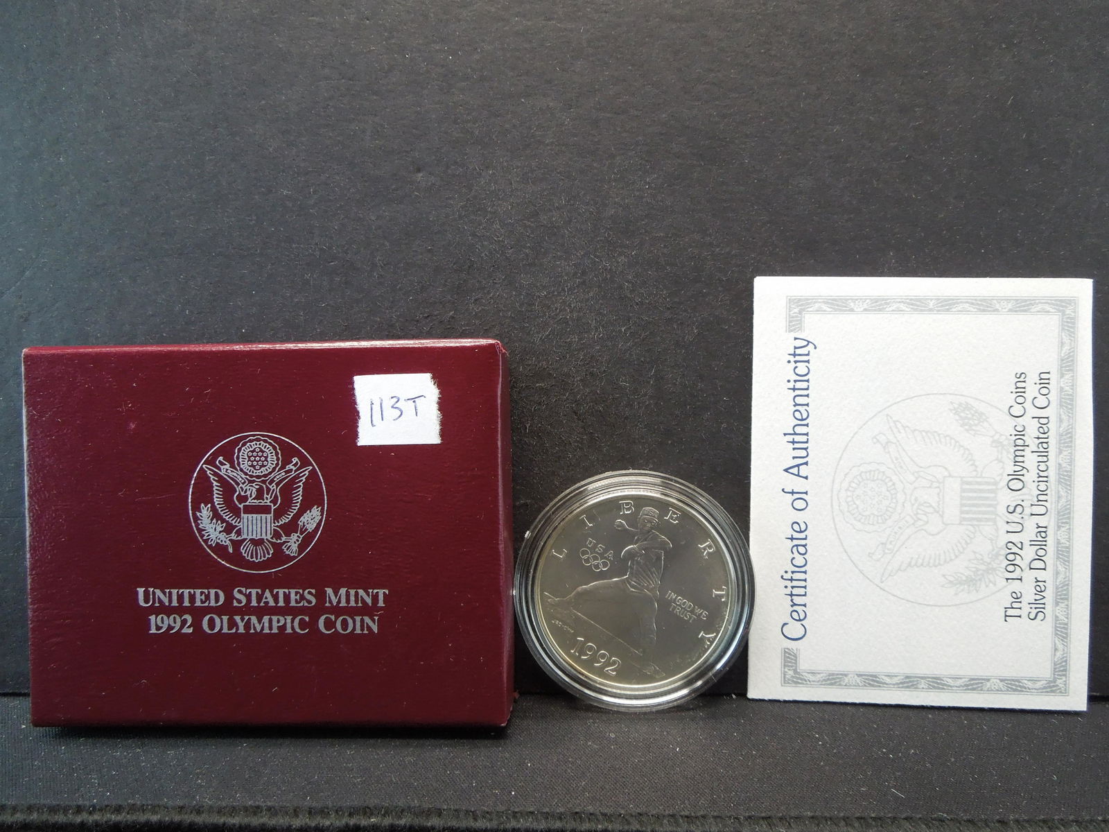 1992 U.S. Olympic Uncirculated Commemorative Silver (1 of 4)