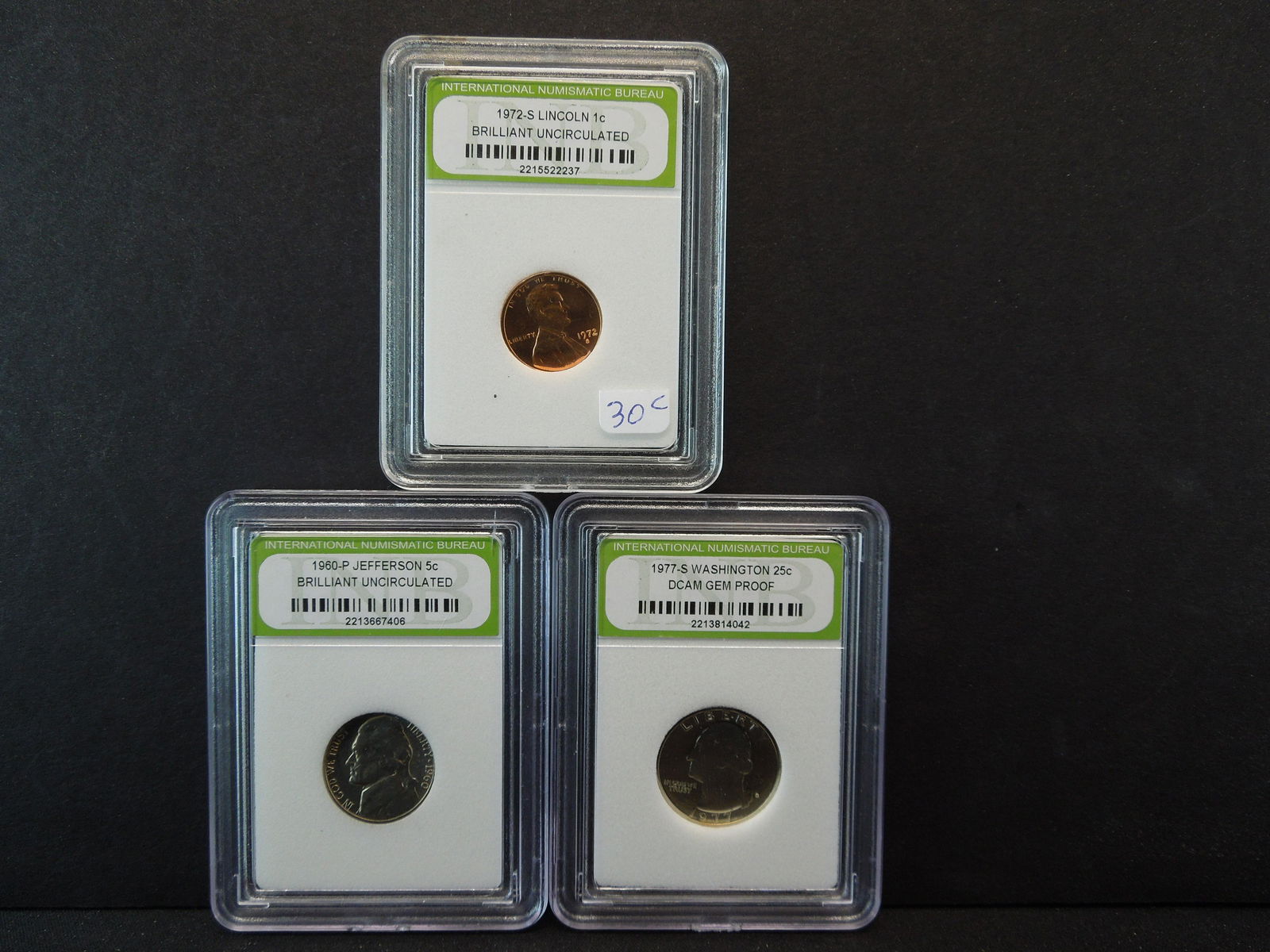 (3) US COINS (1972-S BU PENNY/2000-S JEFFERSON (1 of 13)