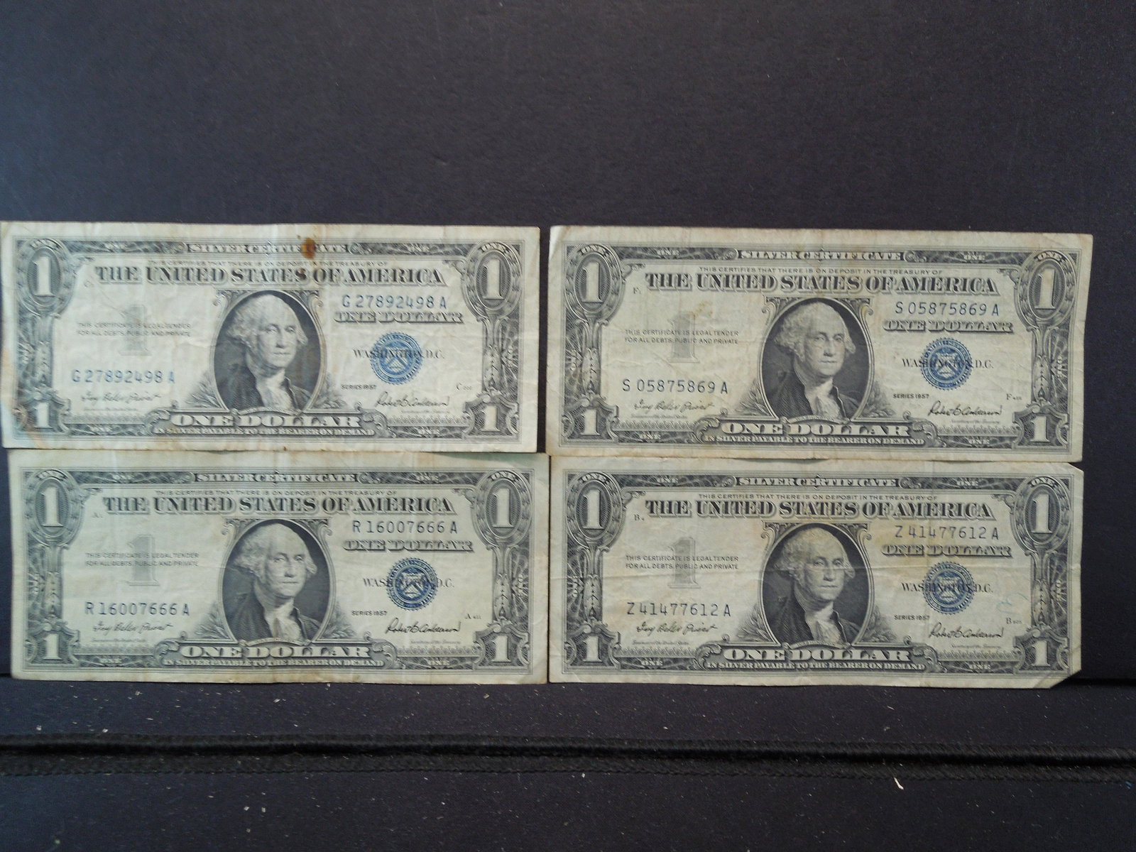 4  1957  SILVER CERTIFICATES (1 of 5)