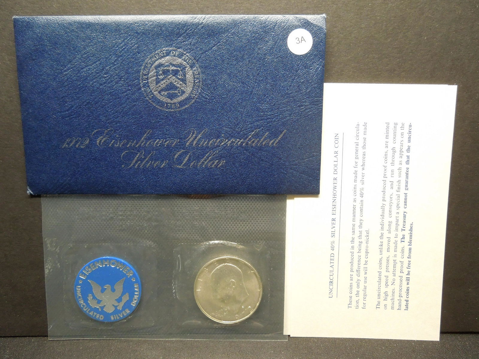 1972 S Ike Dollar In Blue Packaging (1 of 4)