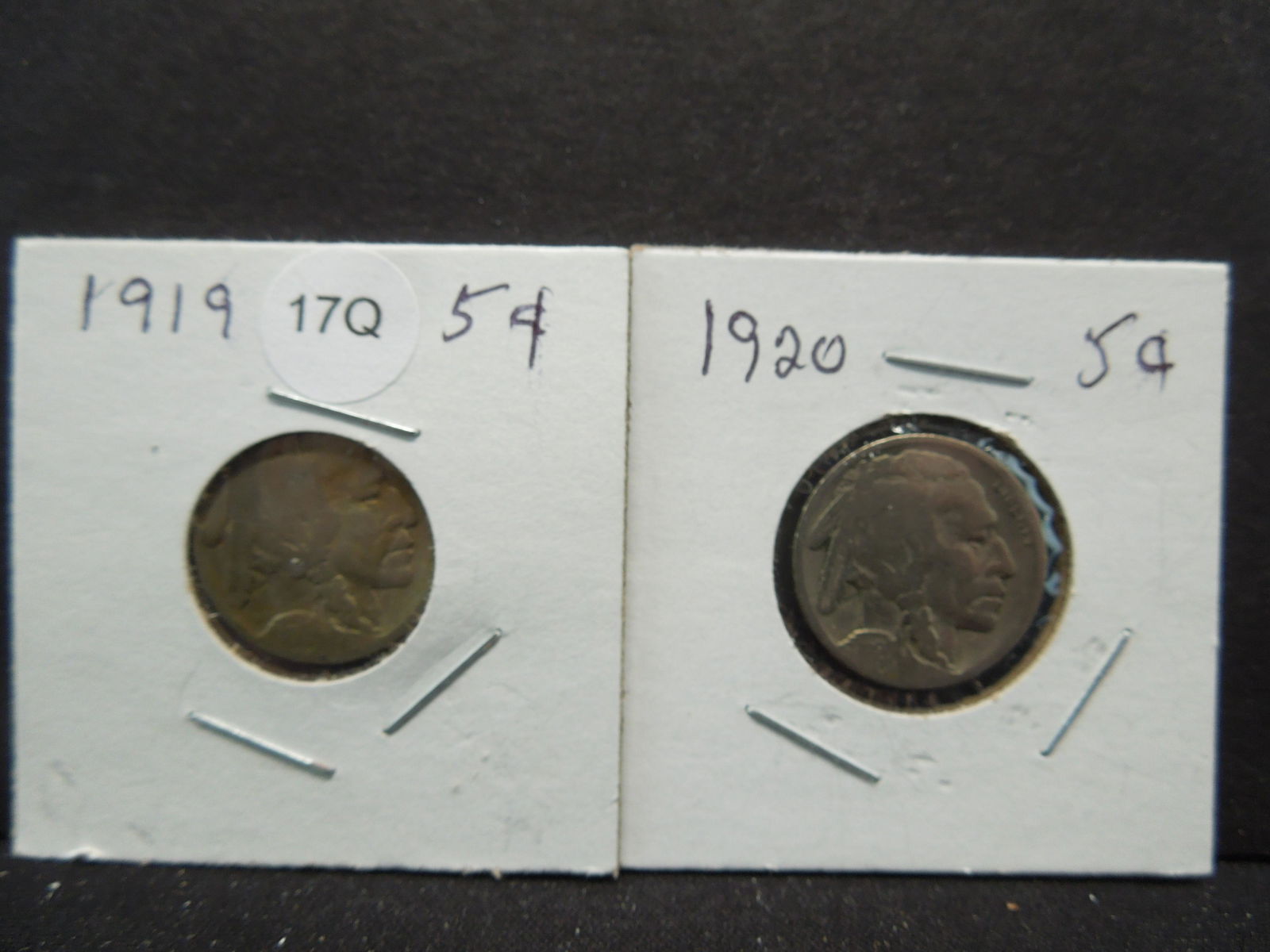 1919, 1920  Buffalo Nickels (1 of 3)