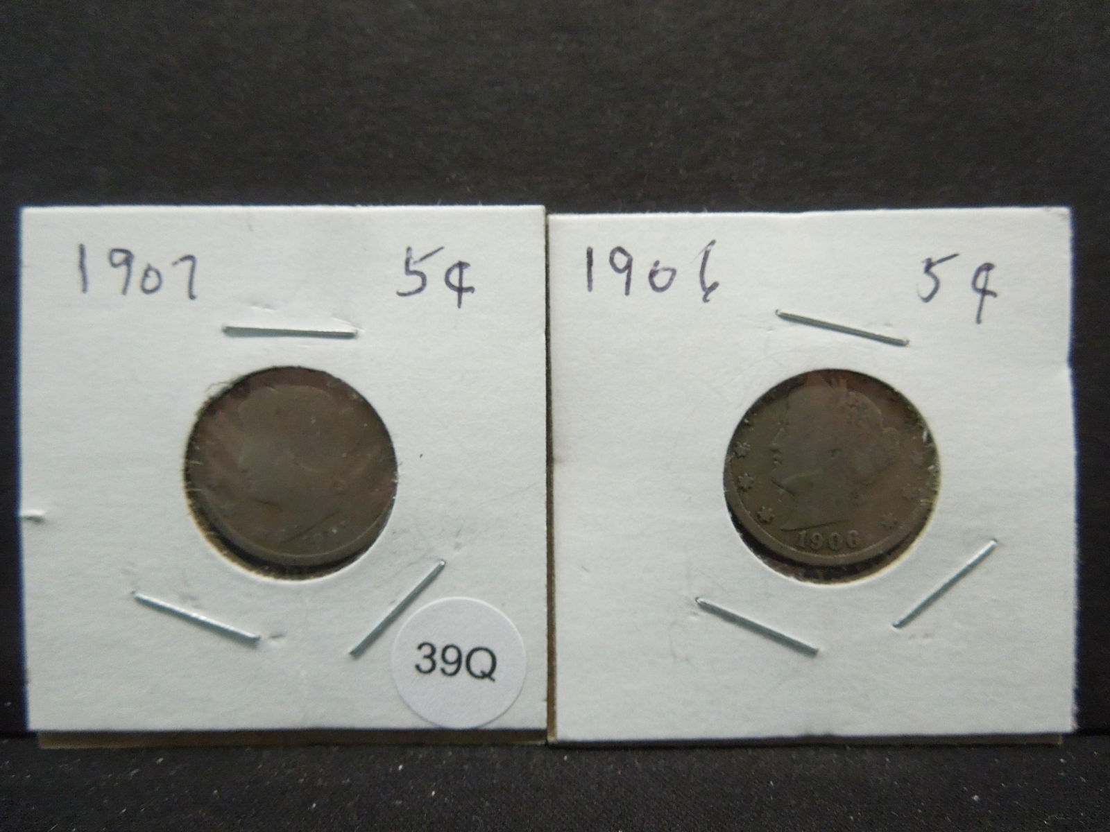 1906, 1907 V Nickels (1 of 3)