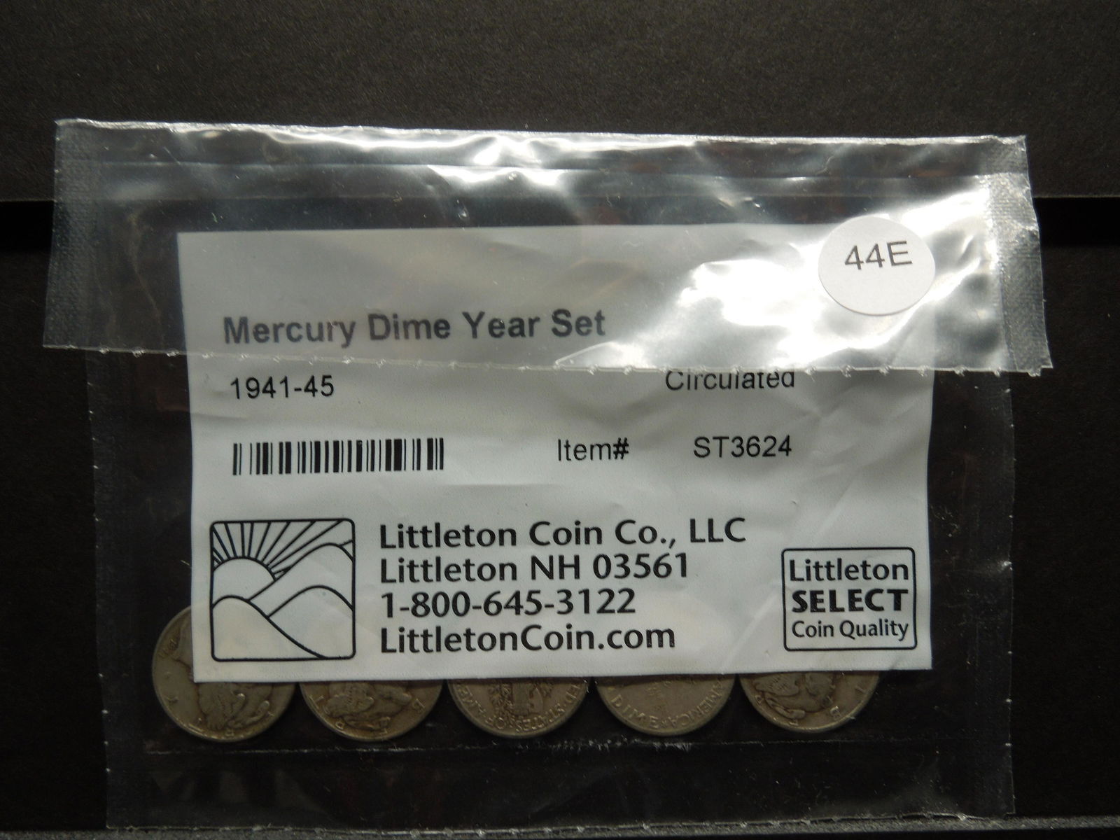 1941 - 1945 Mercury Dime Year Set in Littleton (1 of 2)