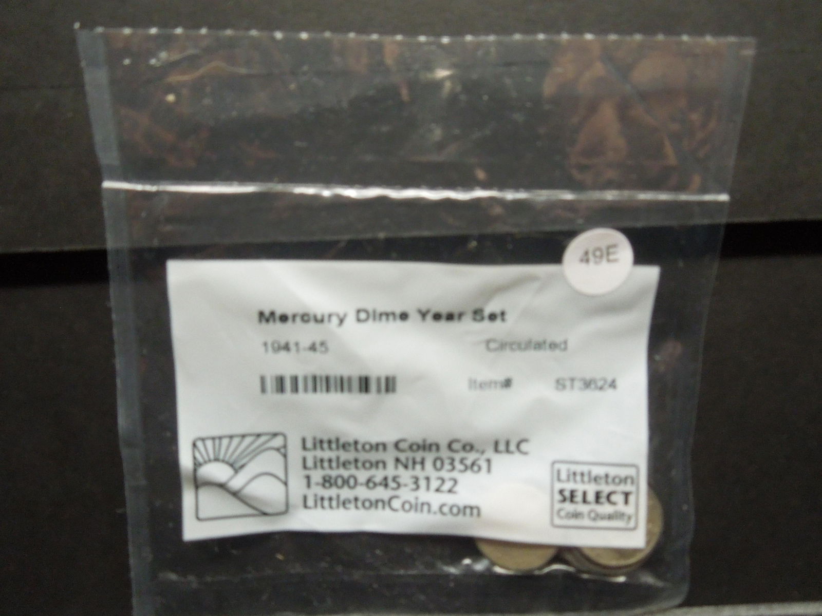 1941 - 1945 Mercury Dime Year Set in Littleton (1 of 2)