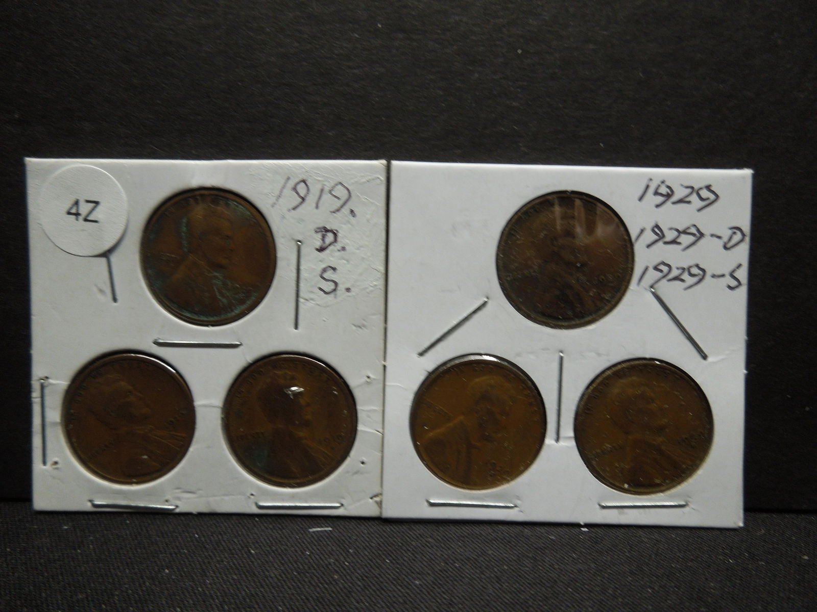 1919 PDS, 1929 PDS Wheat Cents (1 of 5)