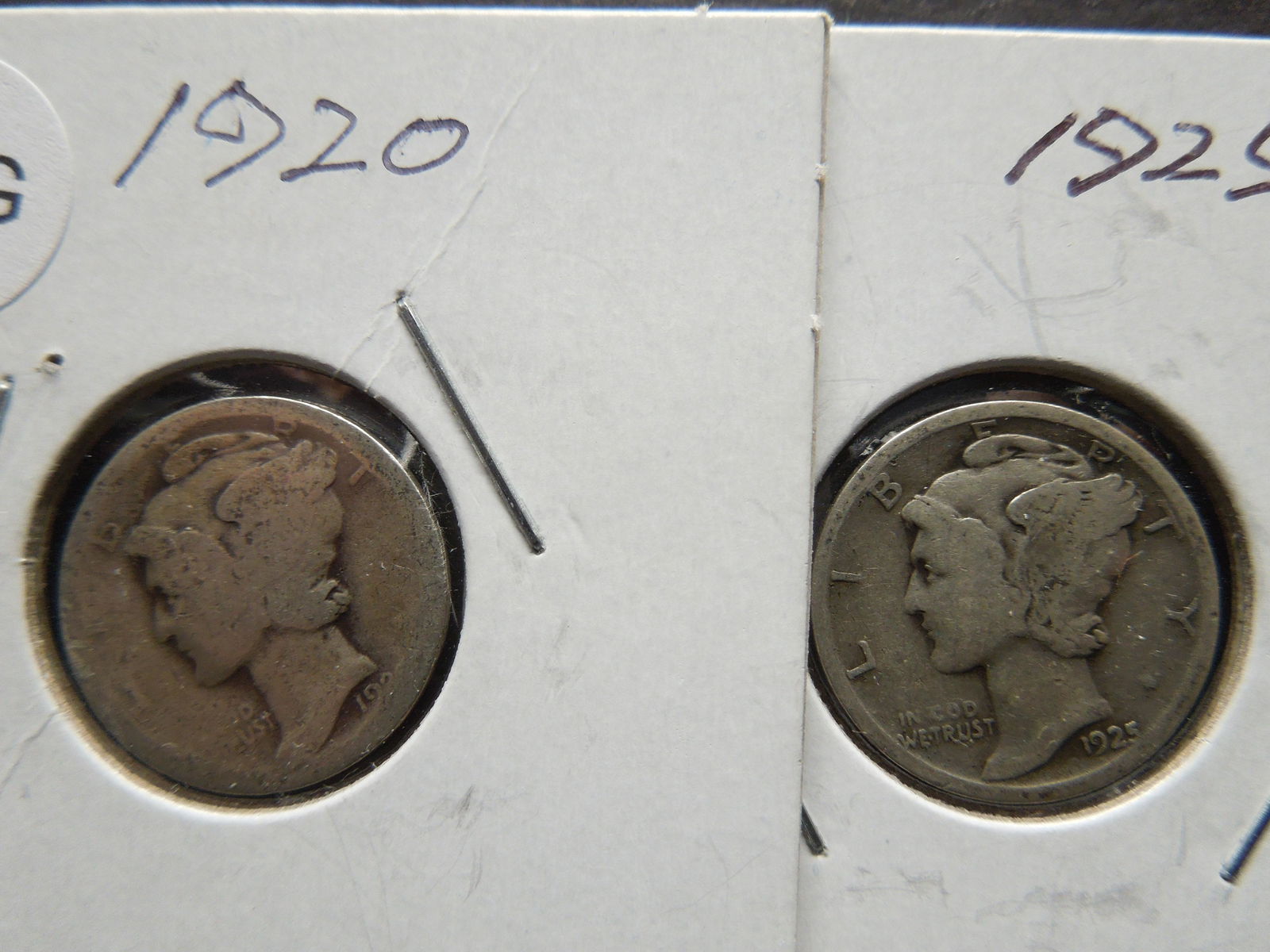 1920, 1925 Mercury Dimes (1 of 3)