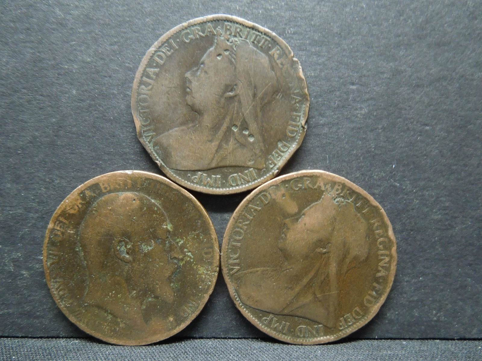 1900, 1901, 1903 British Pennies (1 of 2)