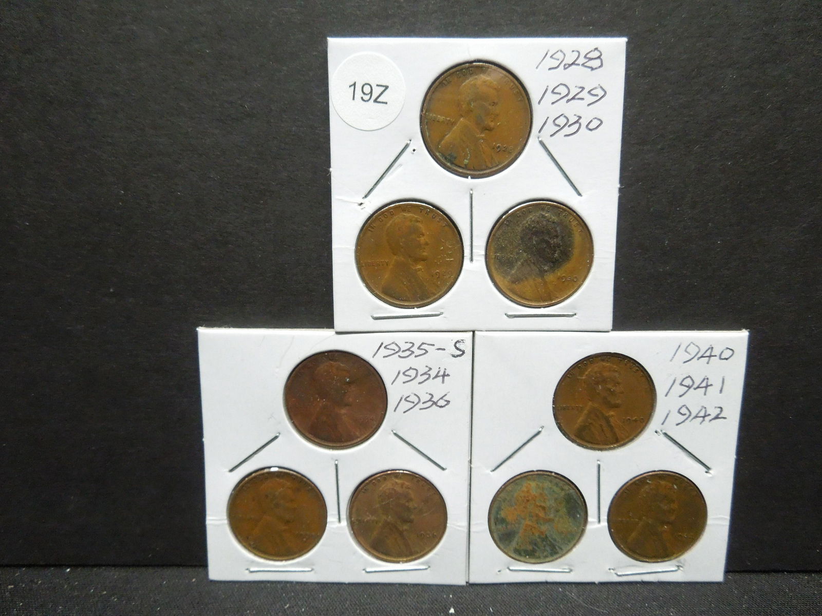 1928, 1929, 1930, 1934, 1935 S, 1936, 1940, 1941, 1942 (1 of 7)