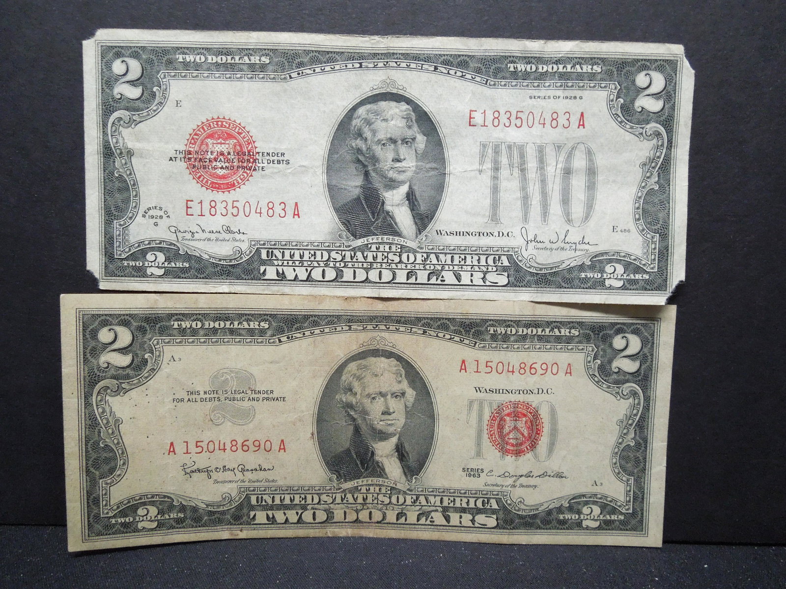 1928 G & 63 $2 Red Seal Note (1 of 4)