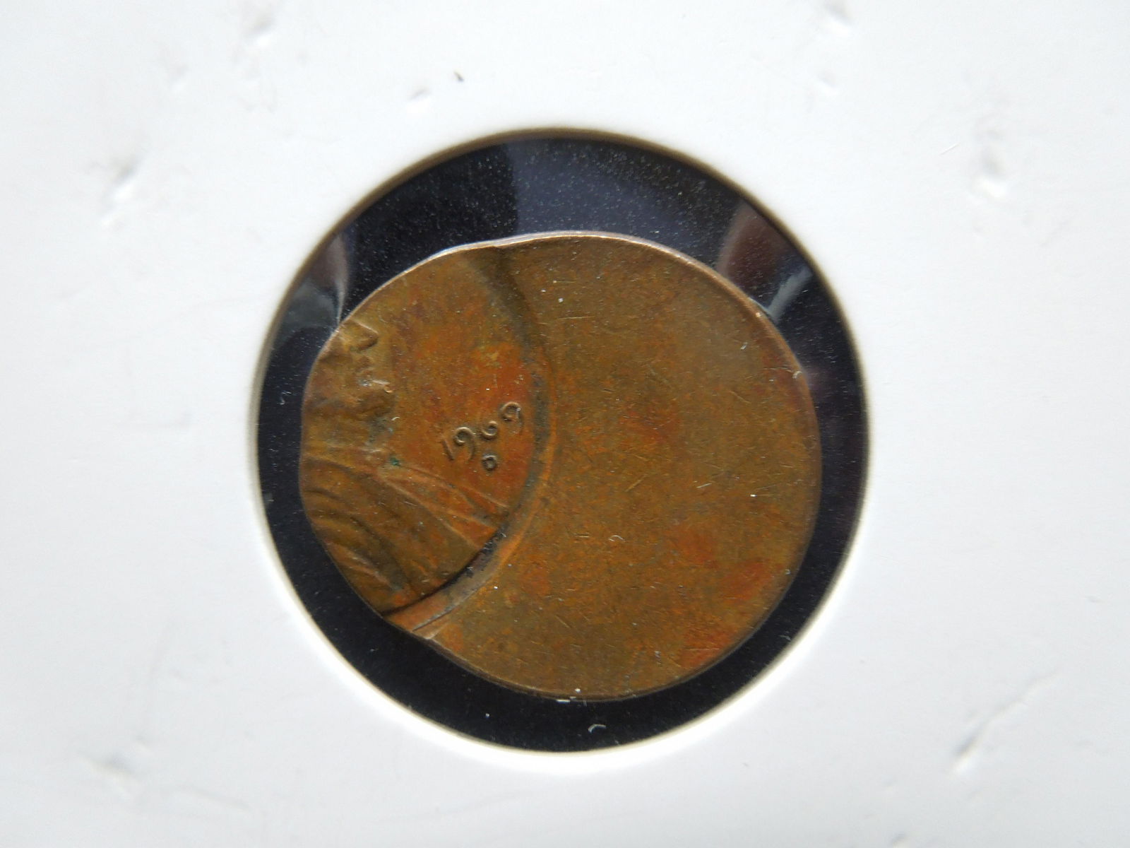 (Mint Error) 1969-D Off-Centered Lincoln Cent (1 of 3)