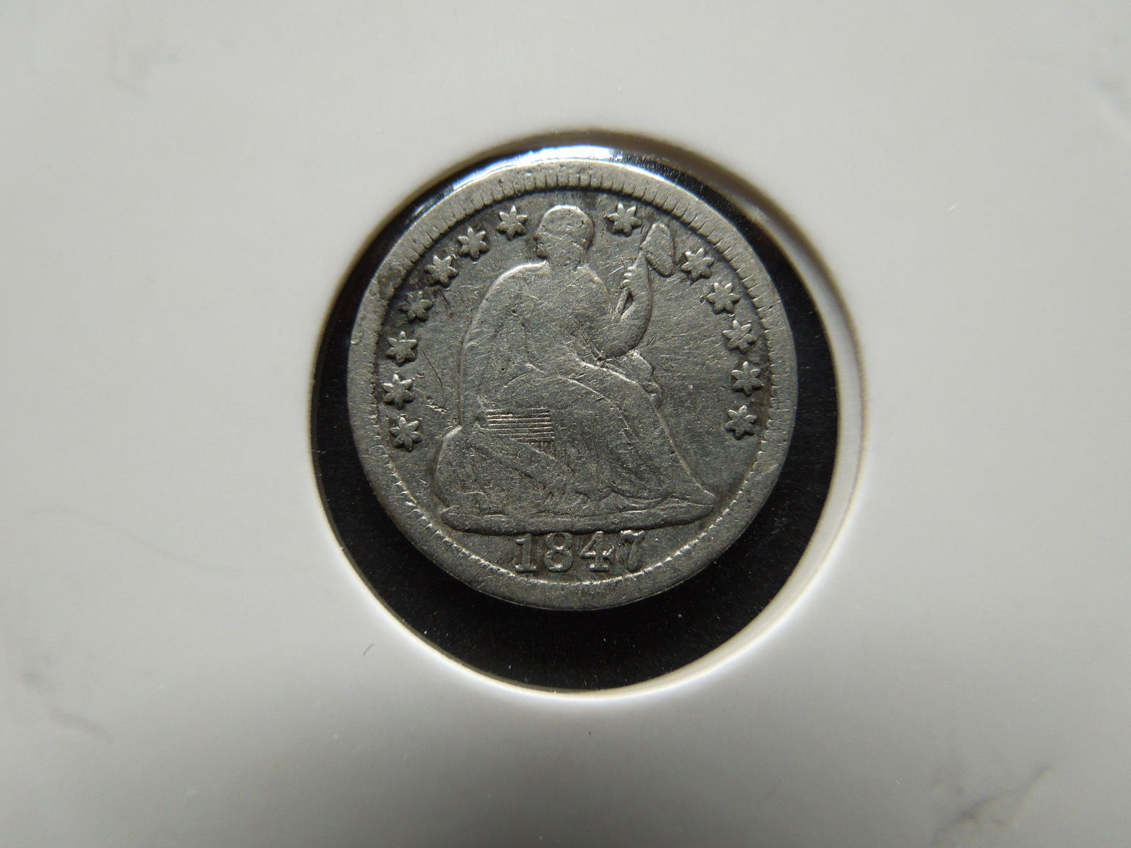 1847 Liberty Seated Half Dime (1 of 3)