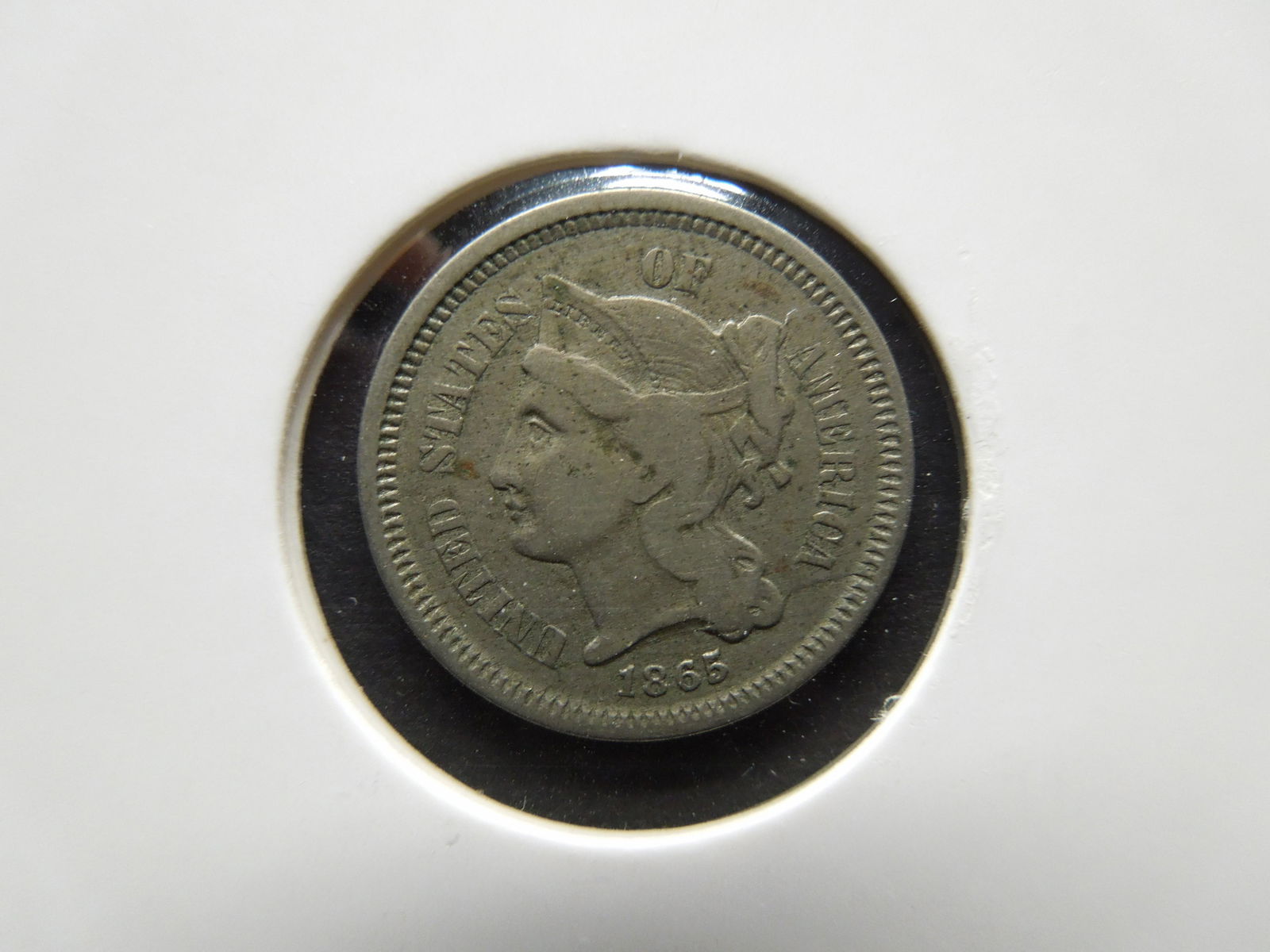 1865 Three Cent Nickel (1 of 3)
