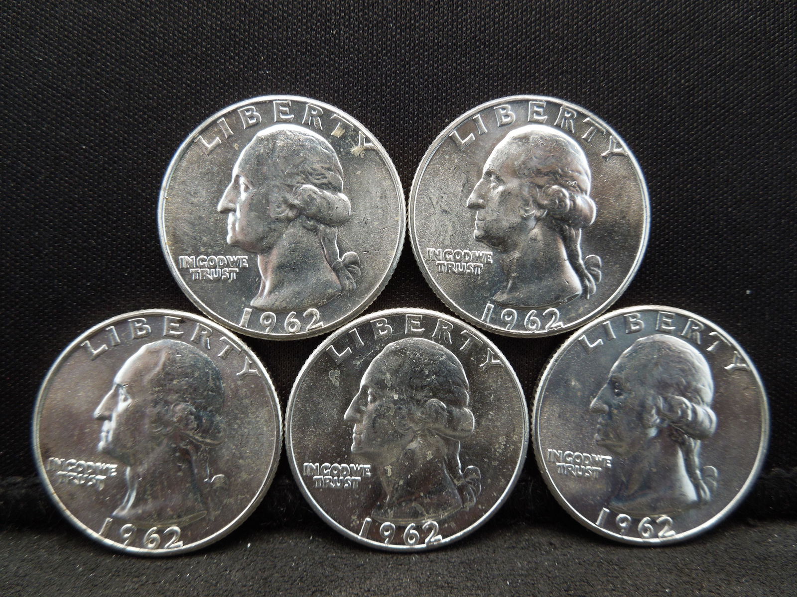 (5) 1963 90% High Grade Washington Quarters (1 of 2)