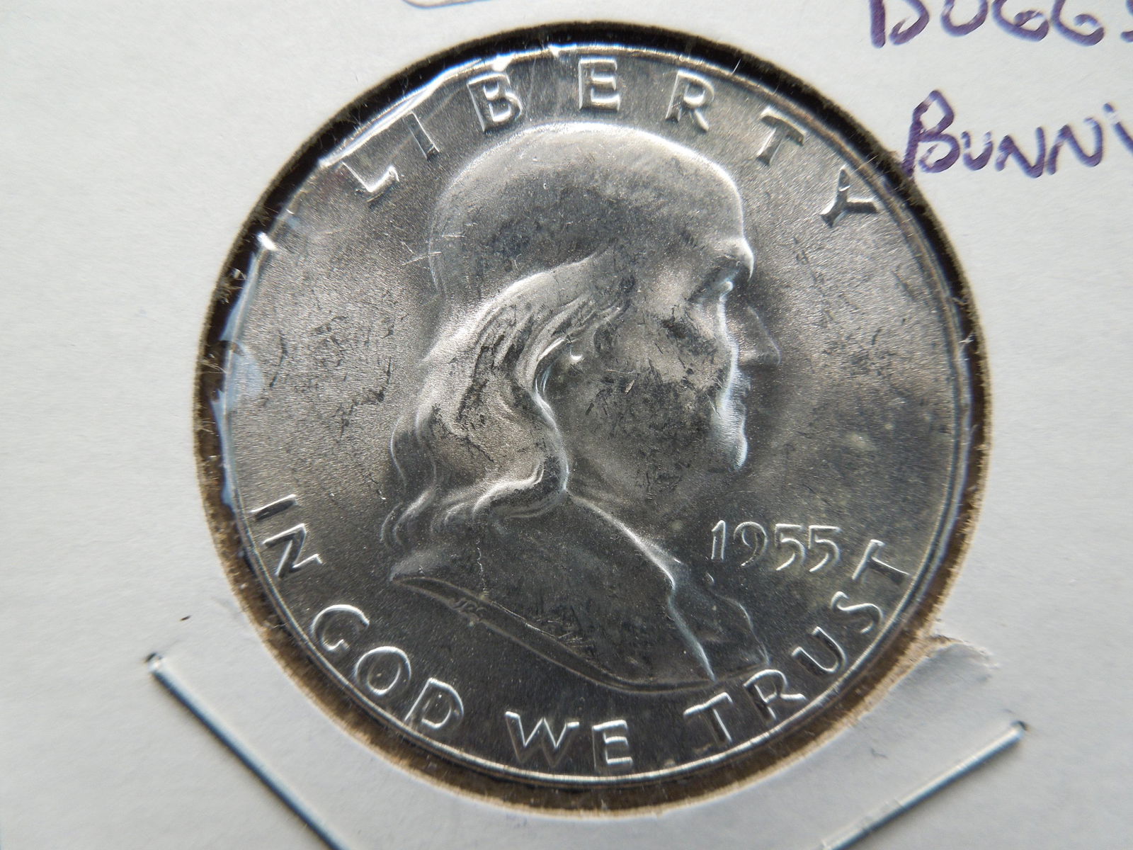 Error Alert. 1955 Franklin Half.  BUGGS BUNNY.  GEM BU (1 of 3)